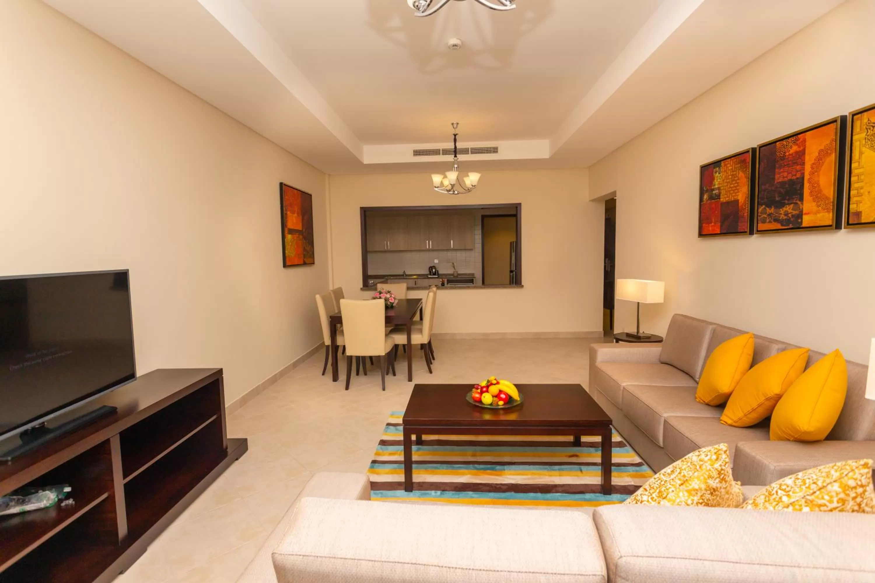 Kitchen or kitchenette in Al Bahar Hotel & Resort