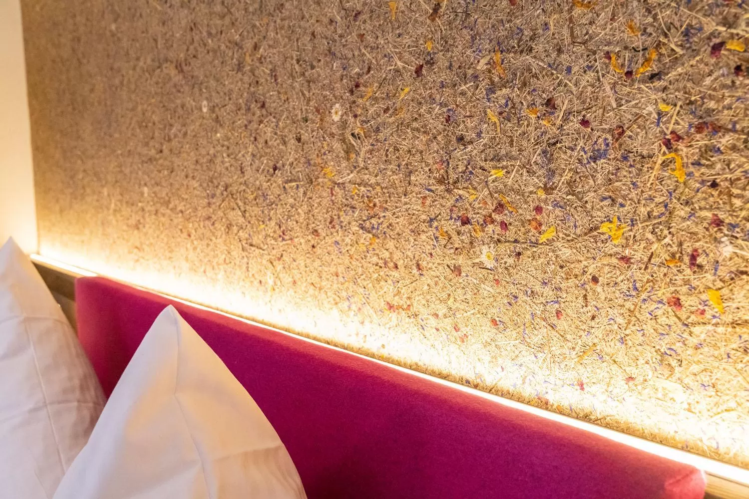 Decorative detail, Bed in Hotel Waldmühle