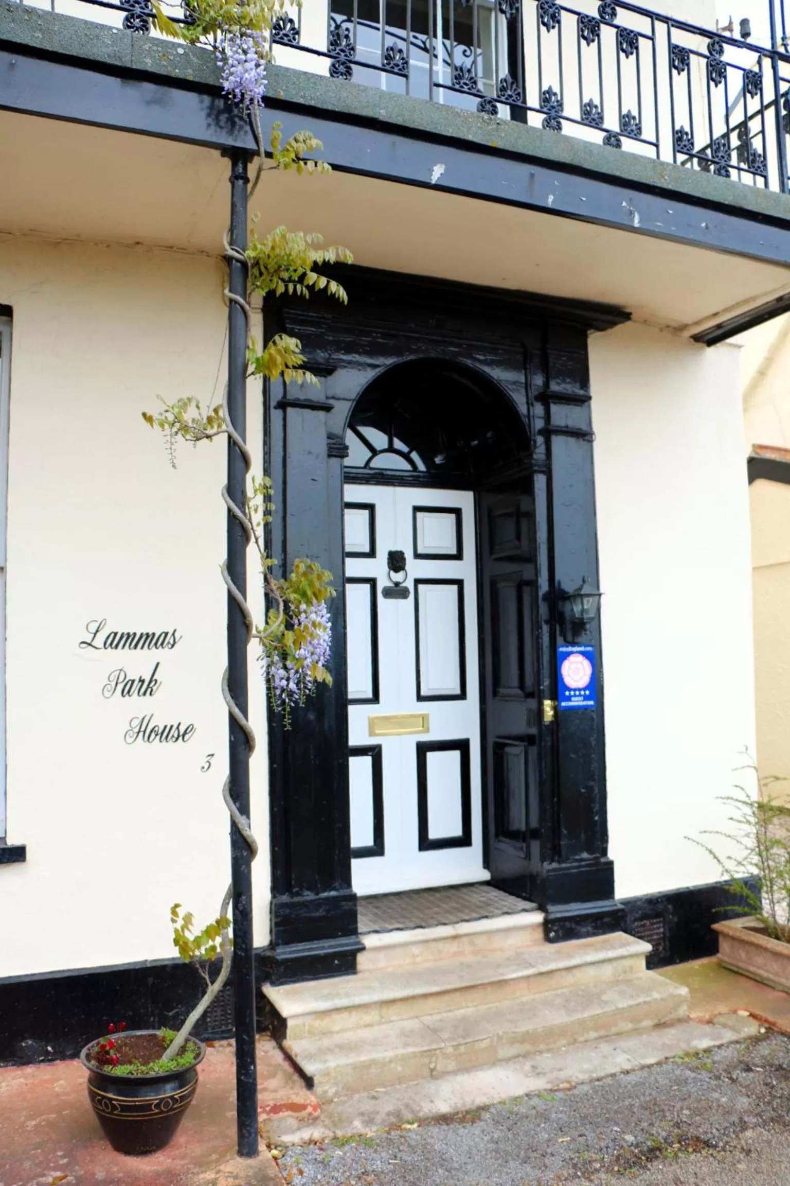 Facade/entrance in Lammas Park House