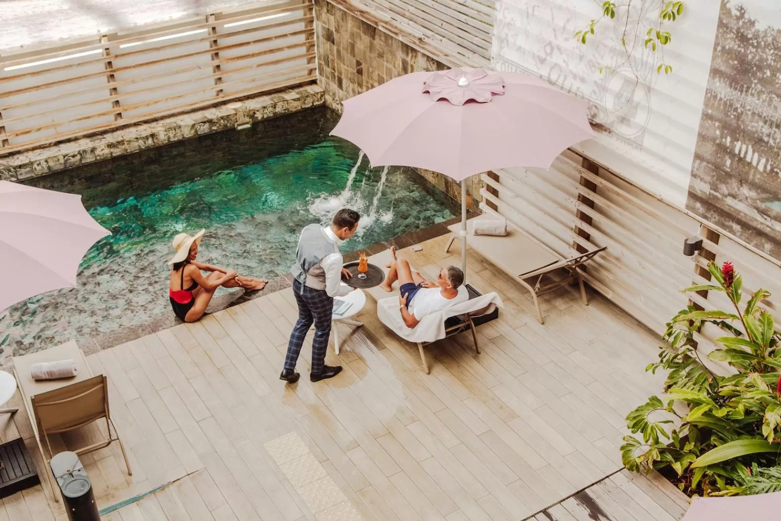 Swimming pool in Hotel Le Saint Pierre ÎLe De La Reunion.