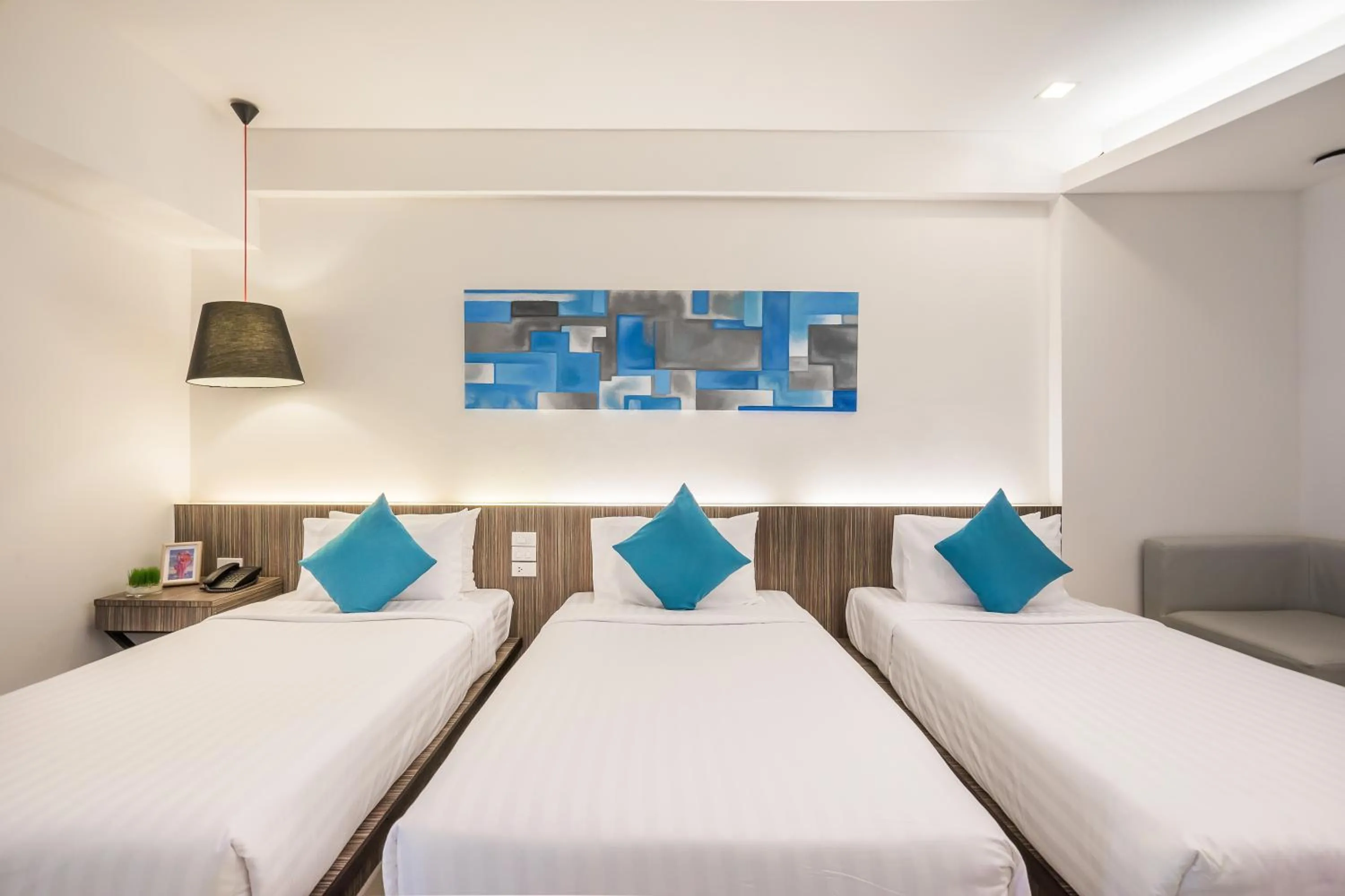 Bed in Hotel J Residence Pattaya