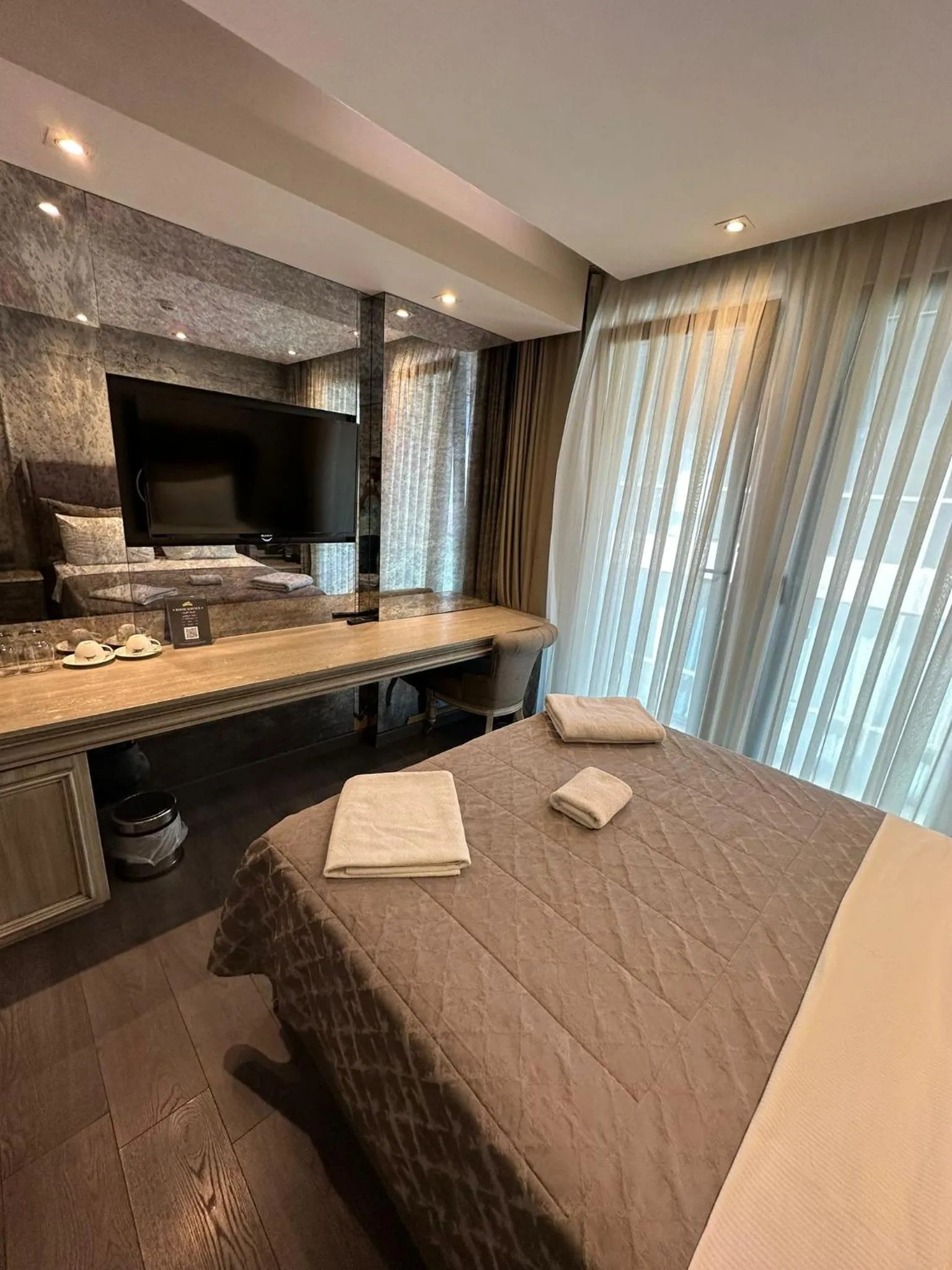 Bed in TK Taxim Bosphorus Hotel