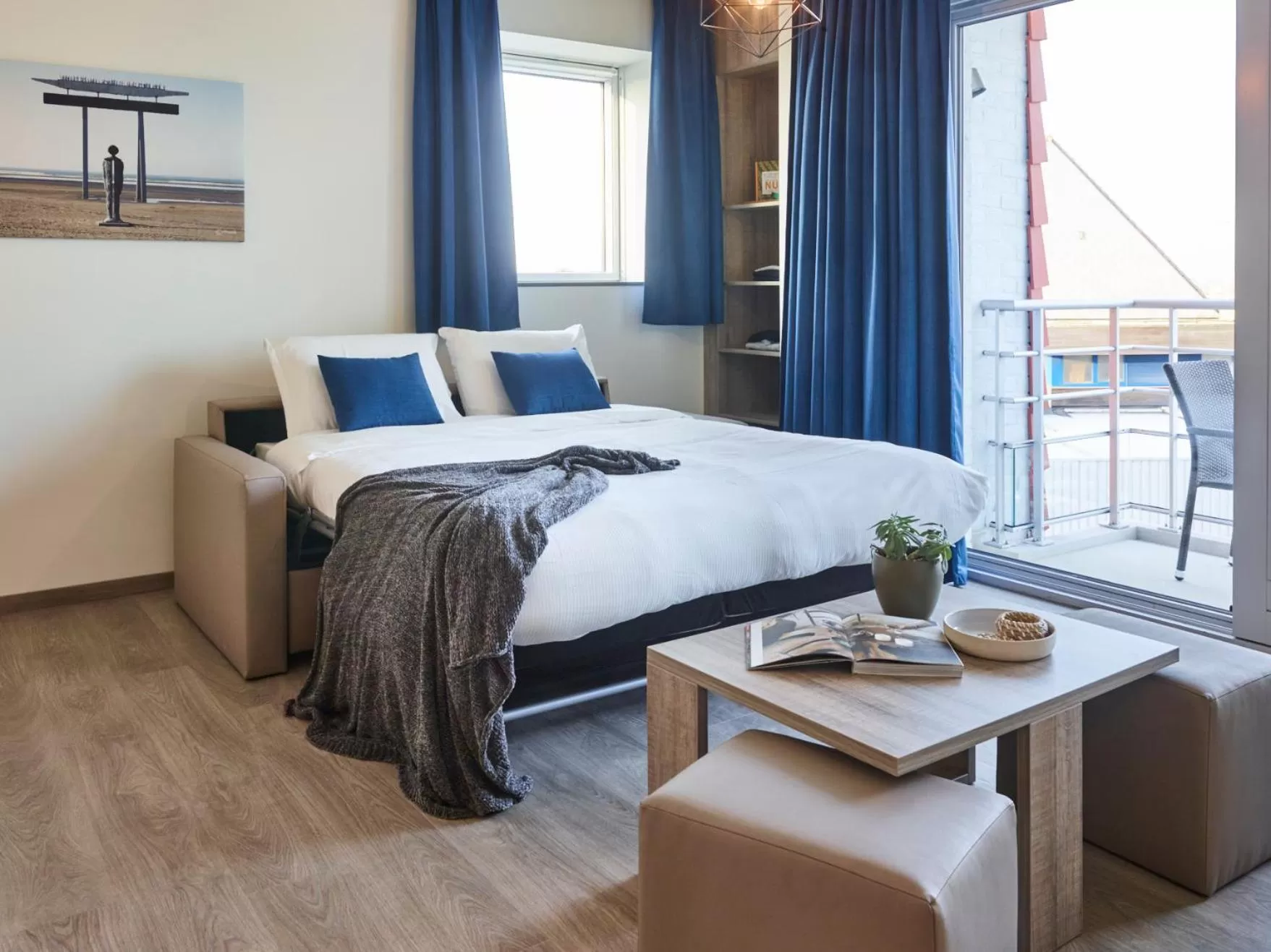 Bed in Holiday Suites Zeebrugge