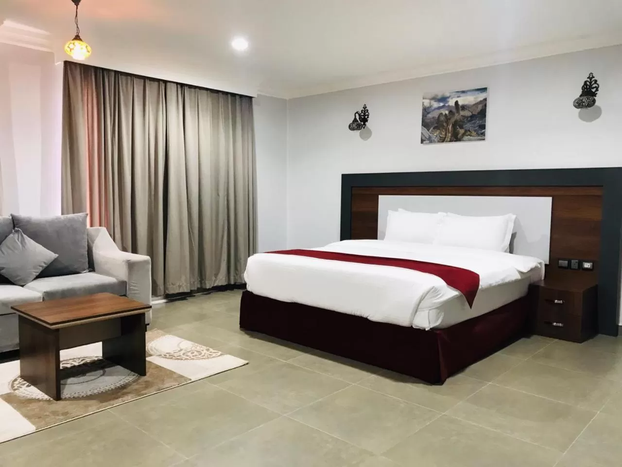 Bed in MY HOTEL Nizwa Residence Hotel Apartments نزوى ريزيدنس للشقق الفندقيه