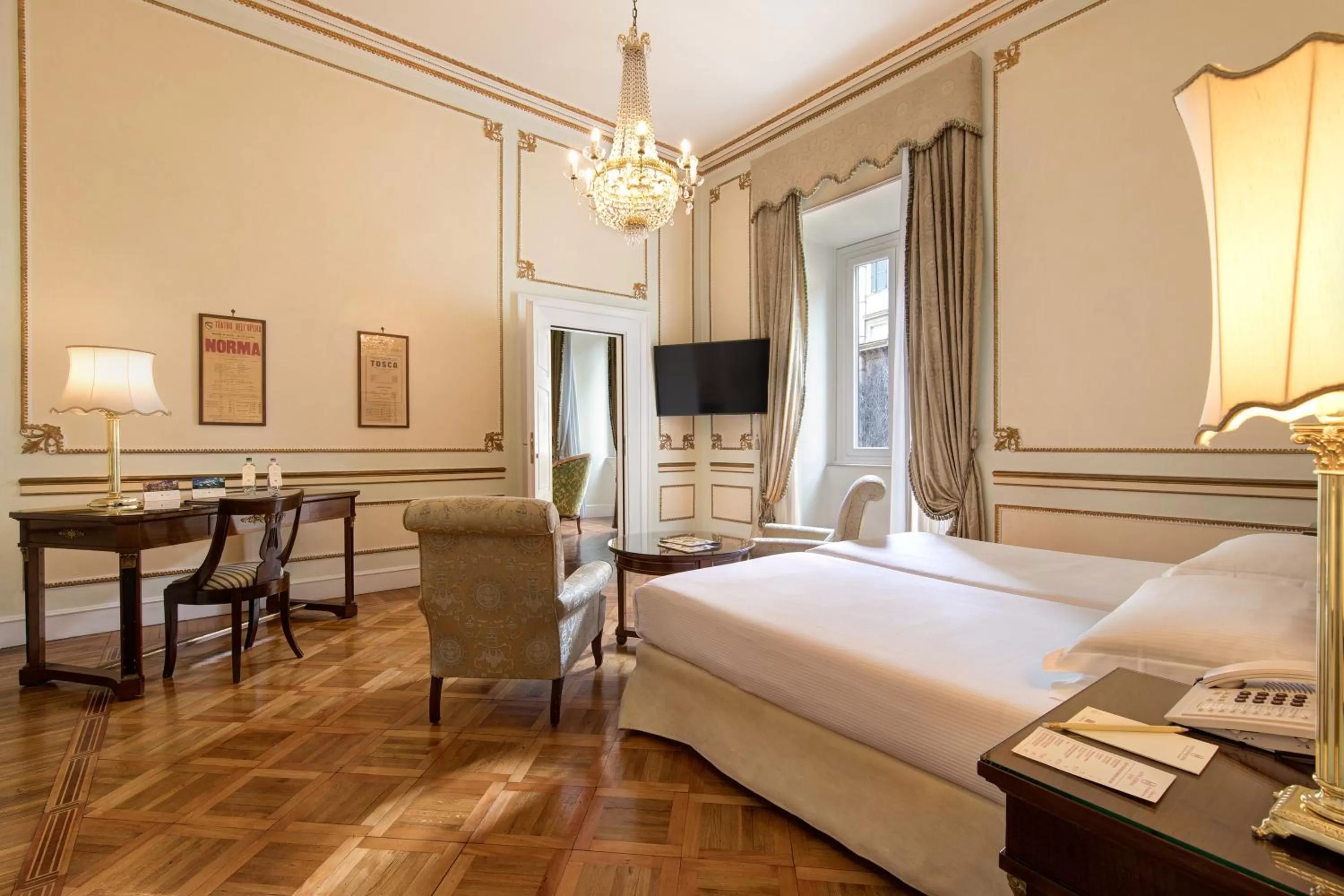 Bedroom, Bed in Hotel Quirinale