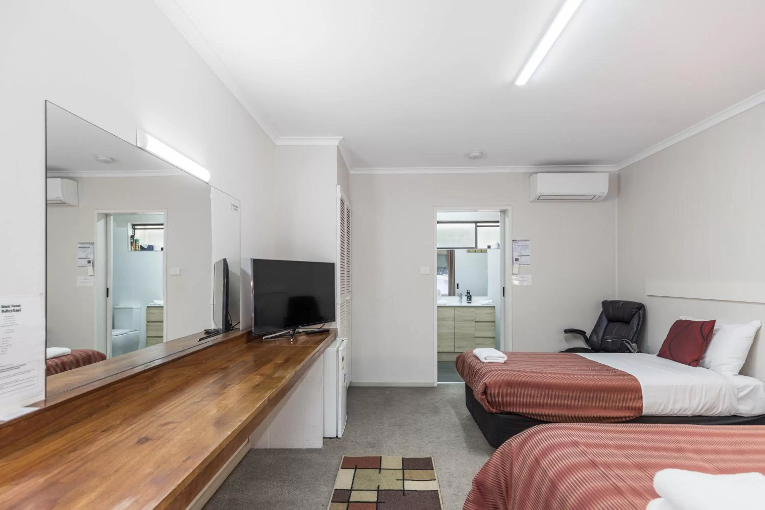 Bed in Black Forest Motel