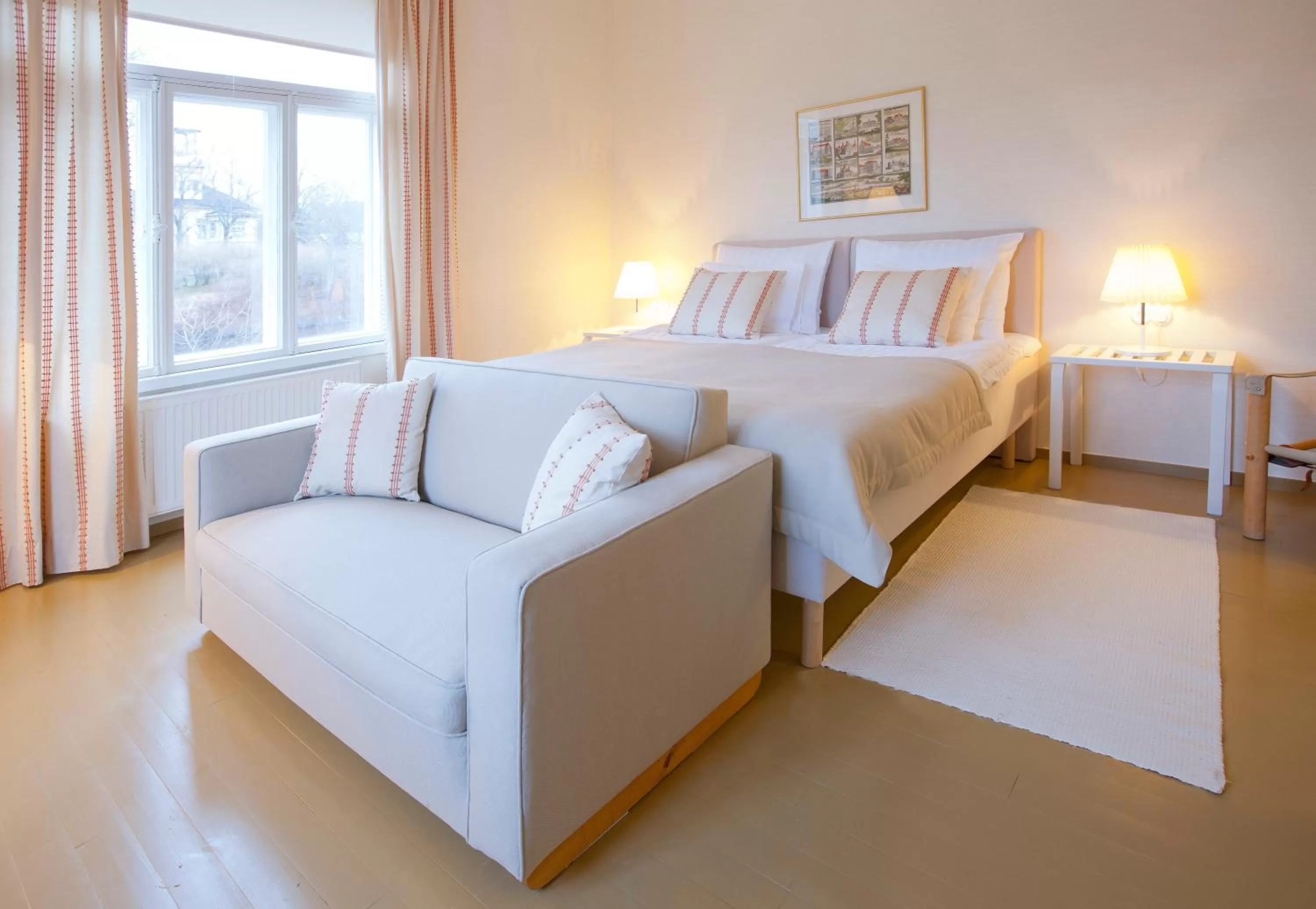 Photo of the whole room, Bed in Ahlströmin Ruukki Noormarkku