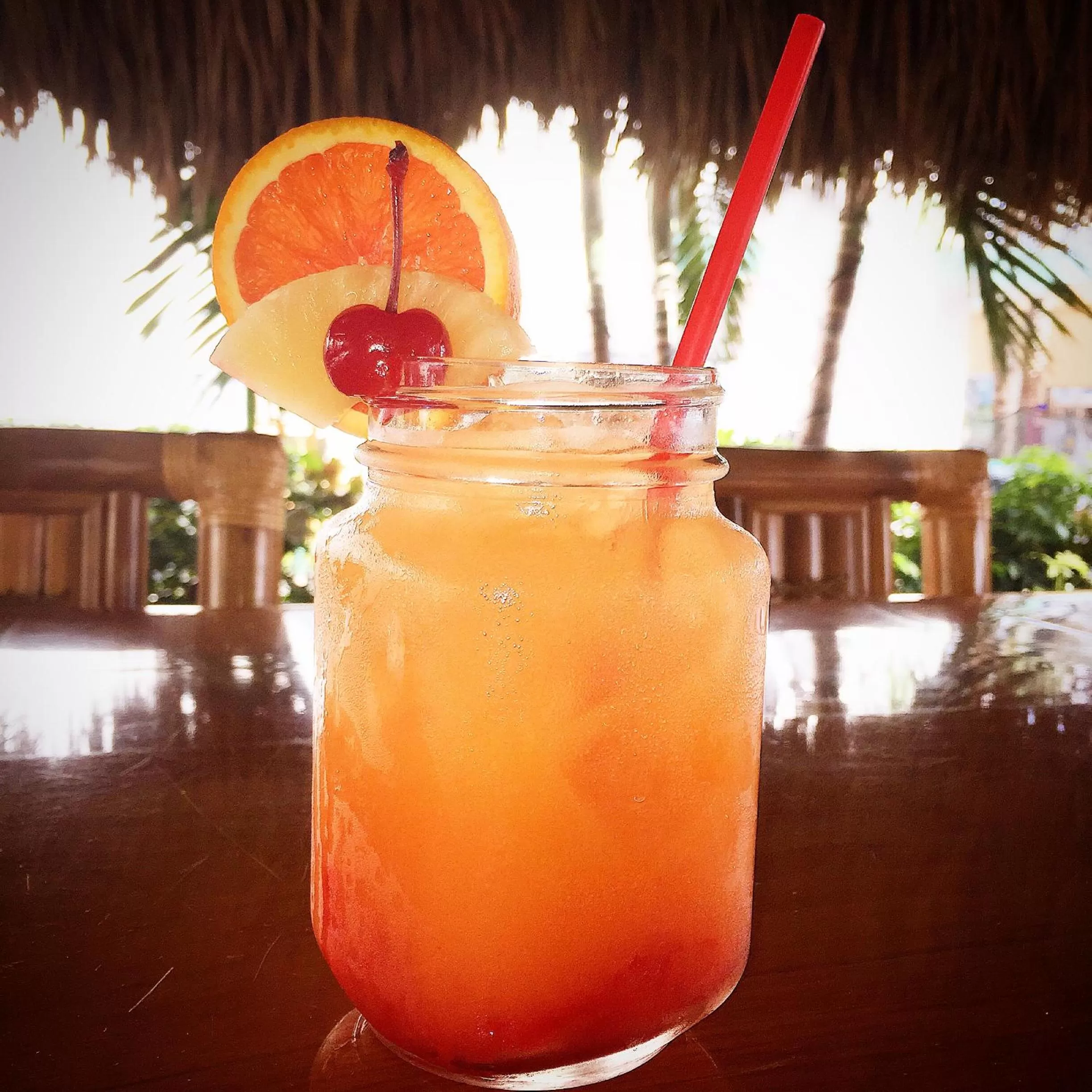 Non alcoholic drinks in Caribbean Resort by the Ocean