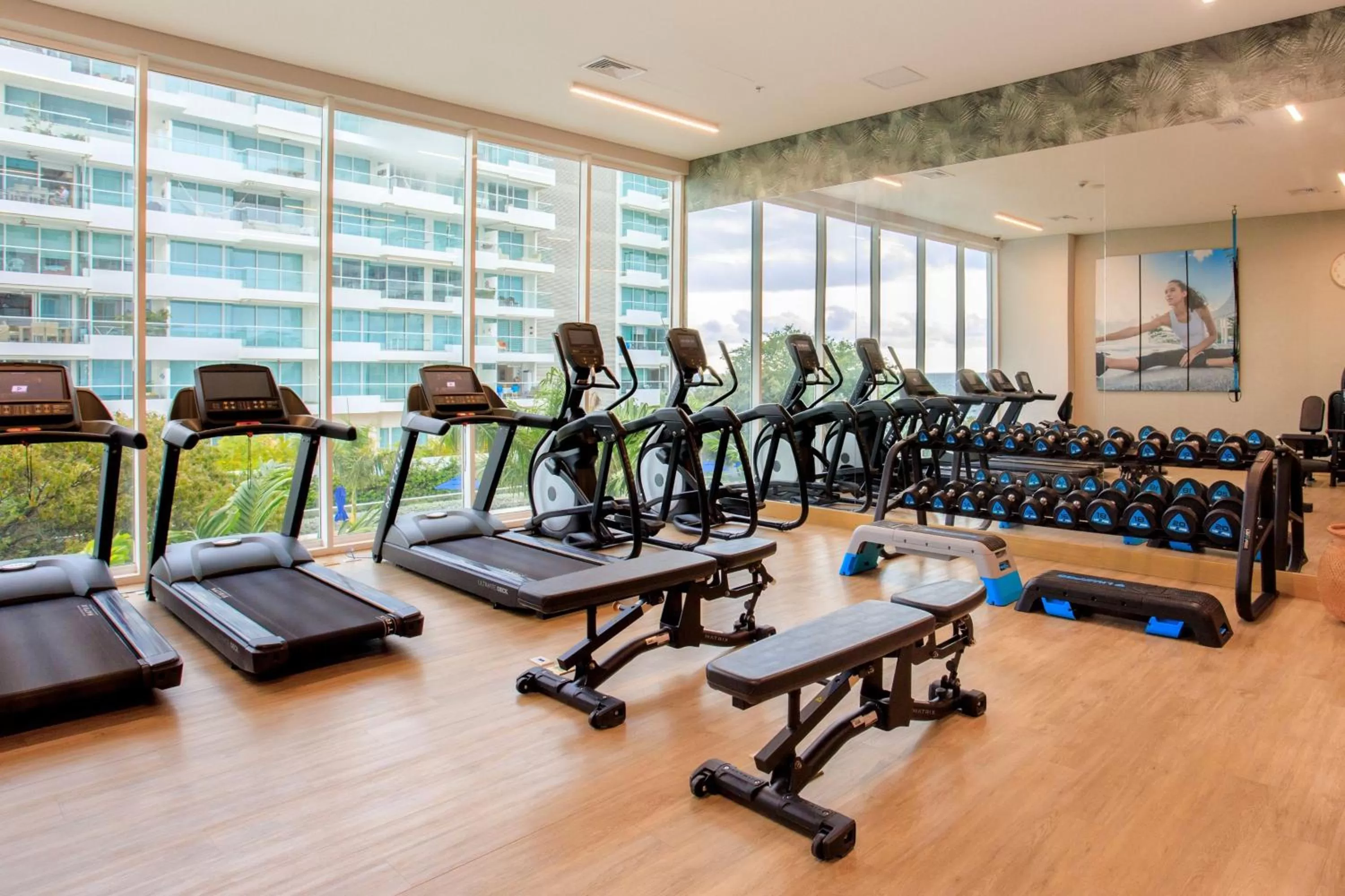 Fitness centre/facilities in Santa Marta Marriott Resort Playa Dormida
