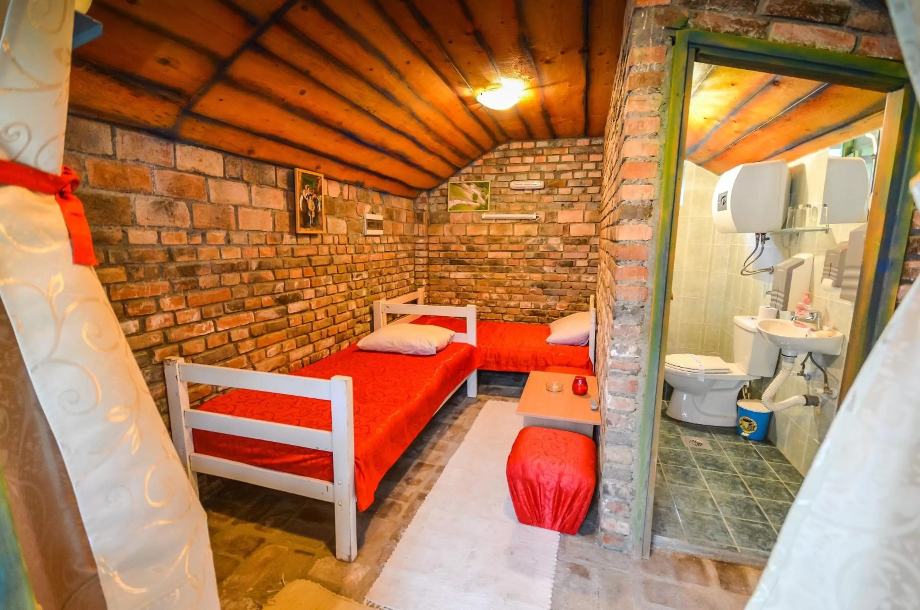 Bed in B&B Etno Village Sunčana Reka