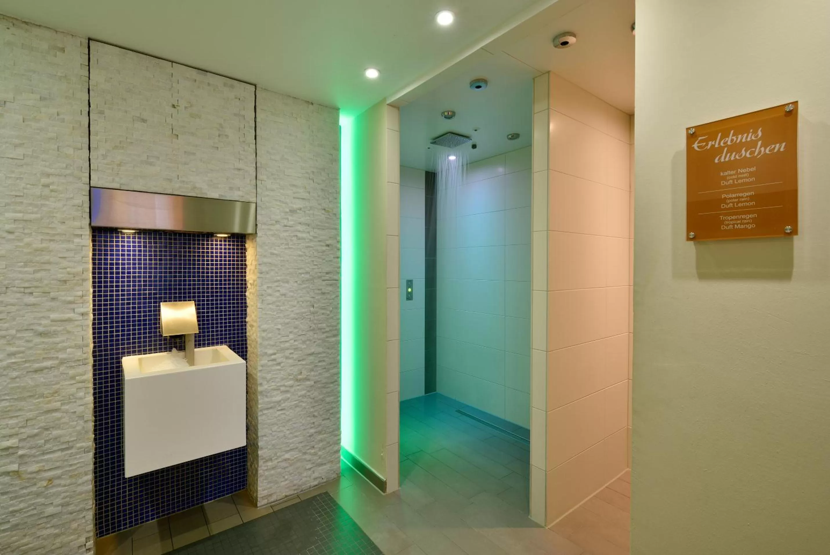 Shower in Köhlers Forsthaus Wellness & Genuss Hotel