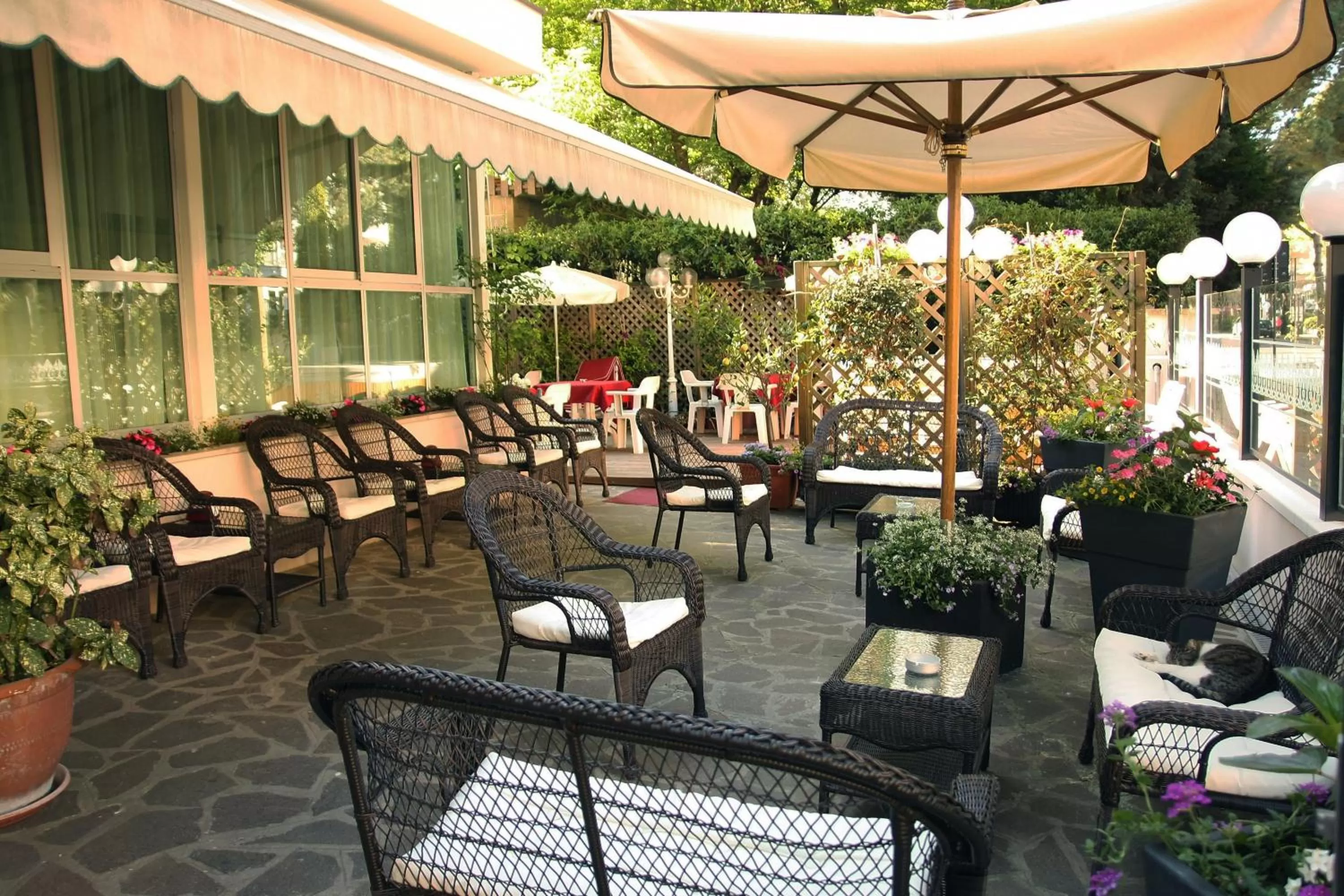 Patio in Hotel Santiago
