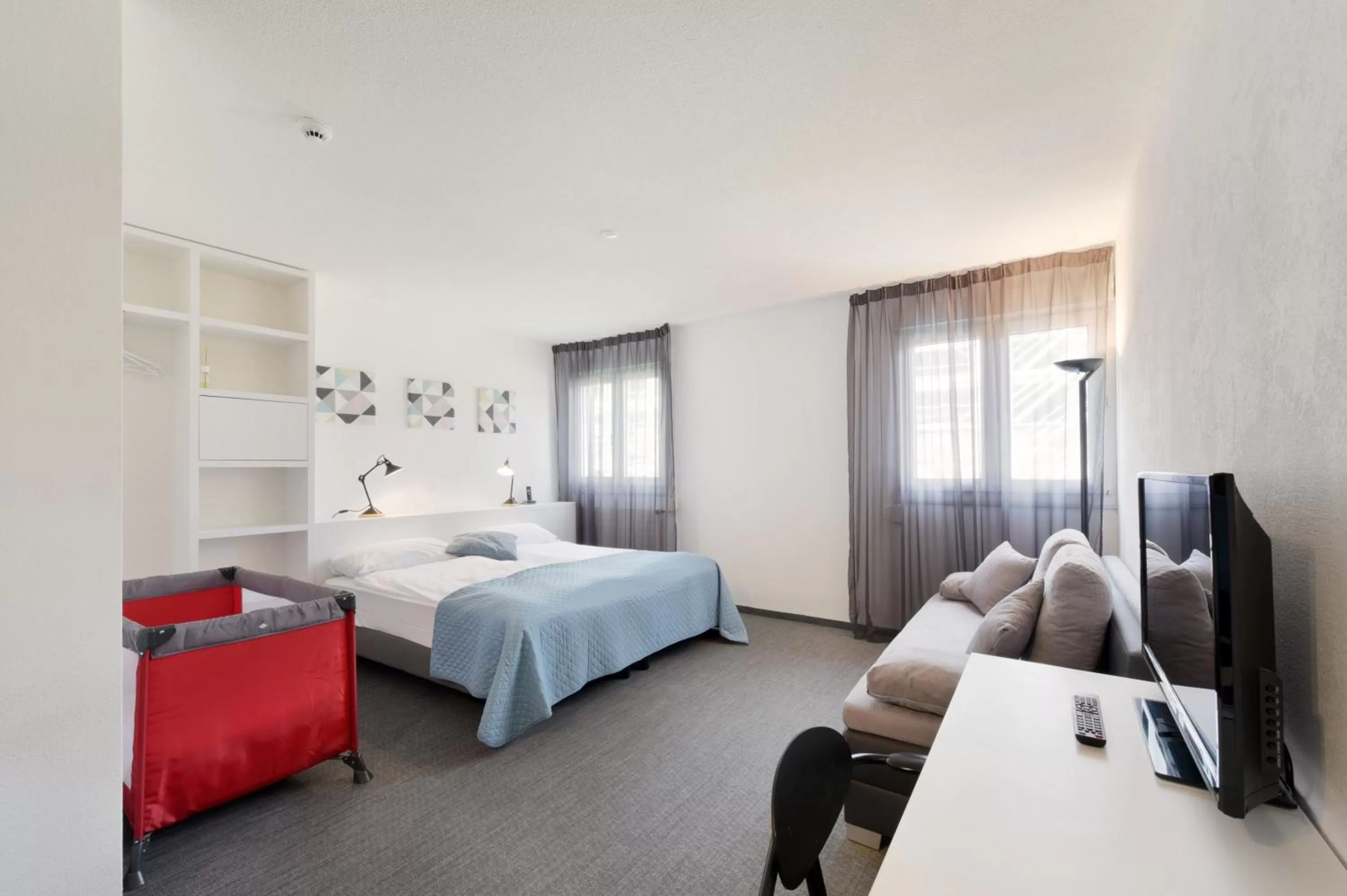 Bed in Hôtel des Mosaiques