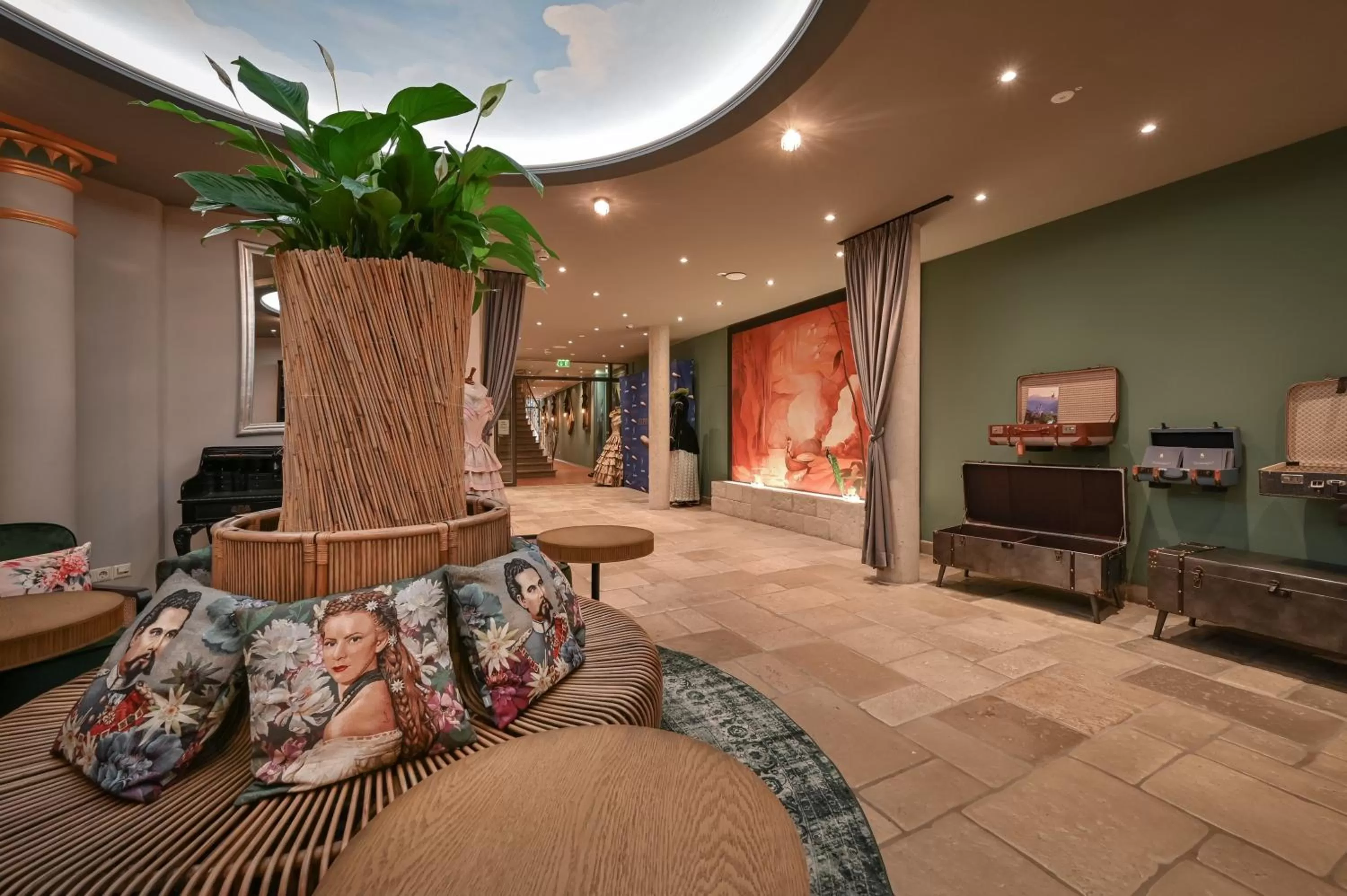 Lobby or reception in Hotel Sonne