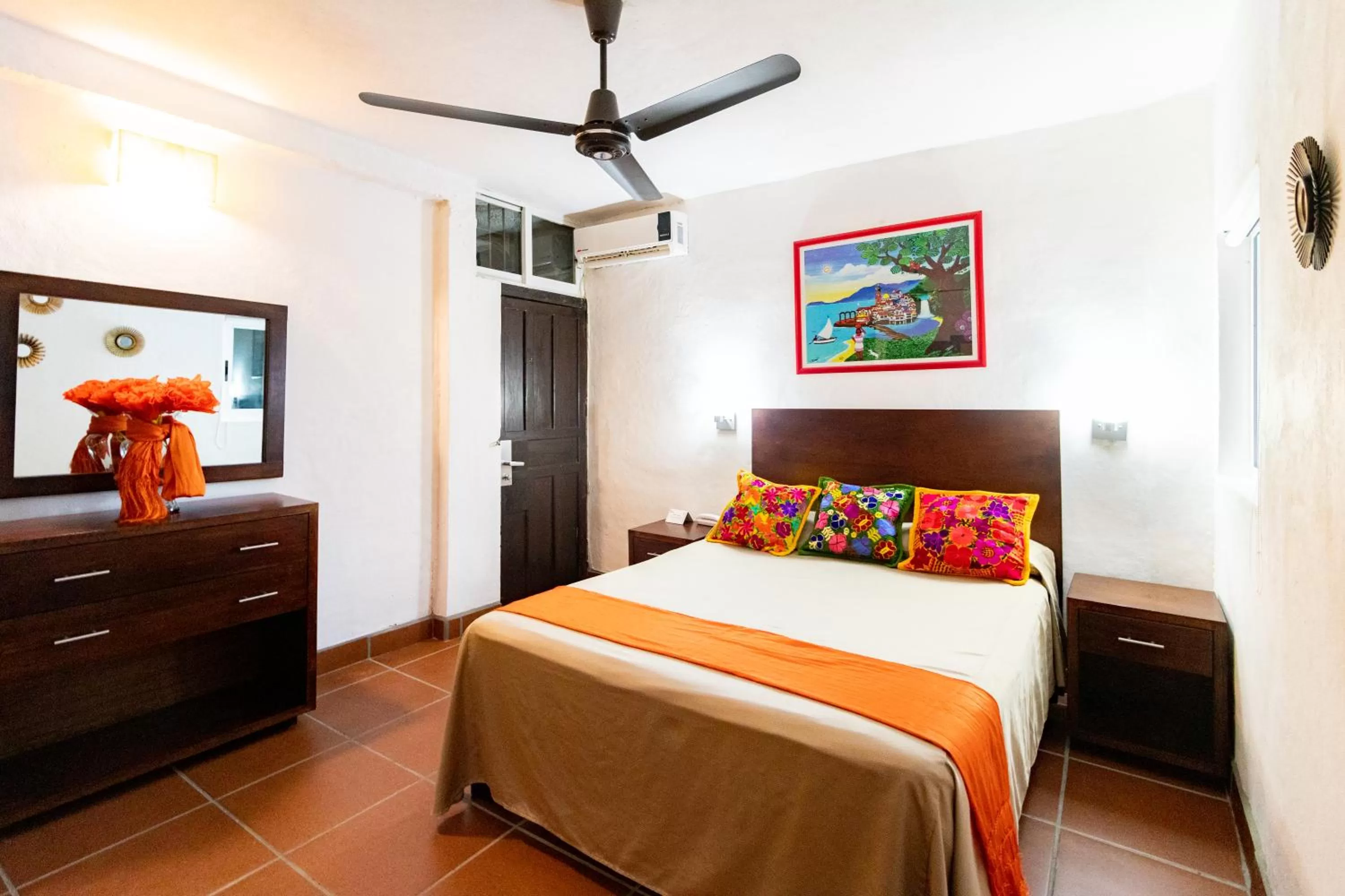 Bed in Hotel Posada De Roger - Near Los Muertos Beach