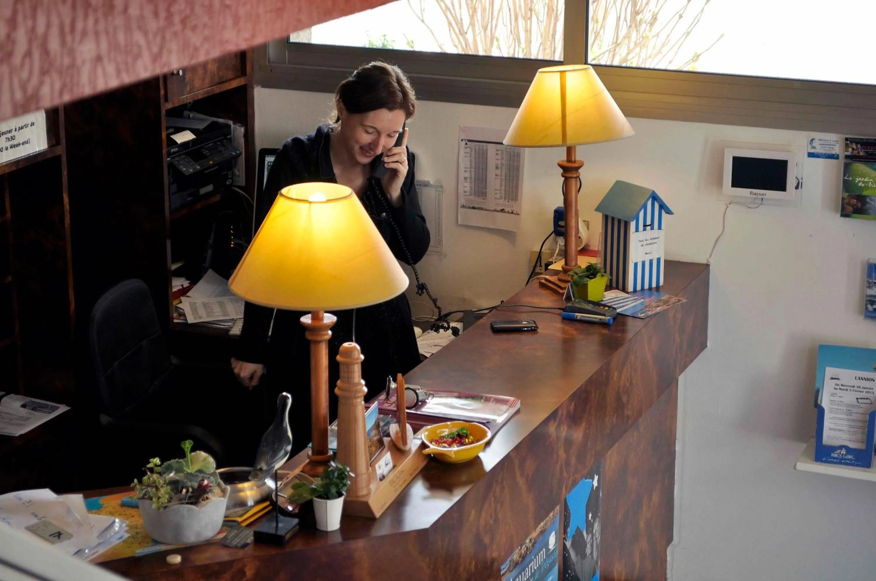 Lobby or reception in Citotel Les Sternes