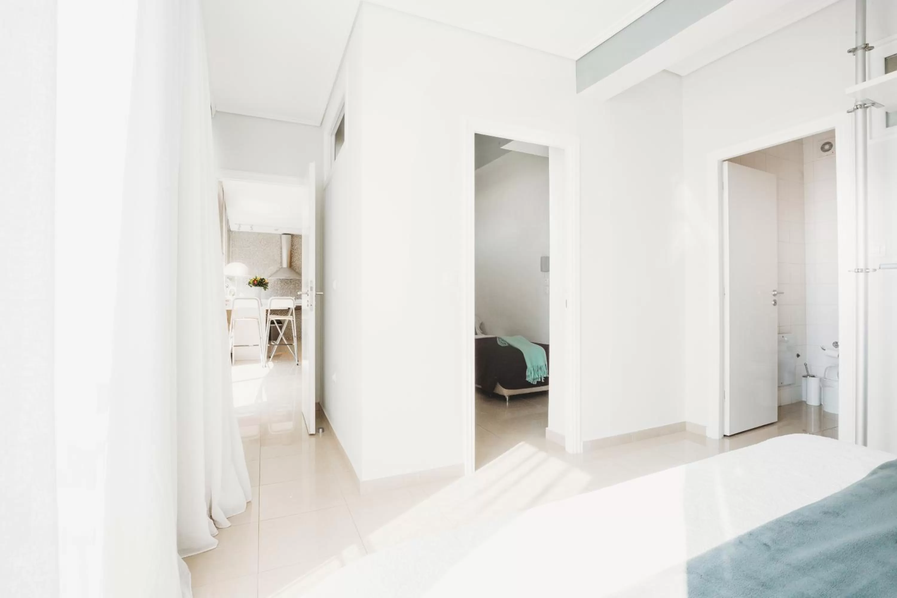 Bathroom, Bed in Athens Studios