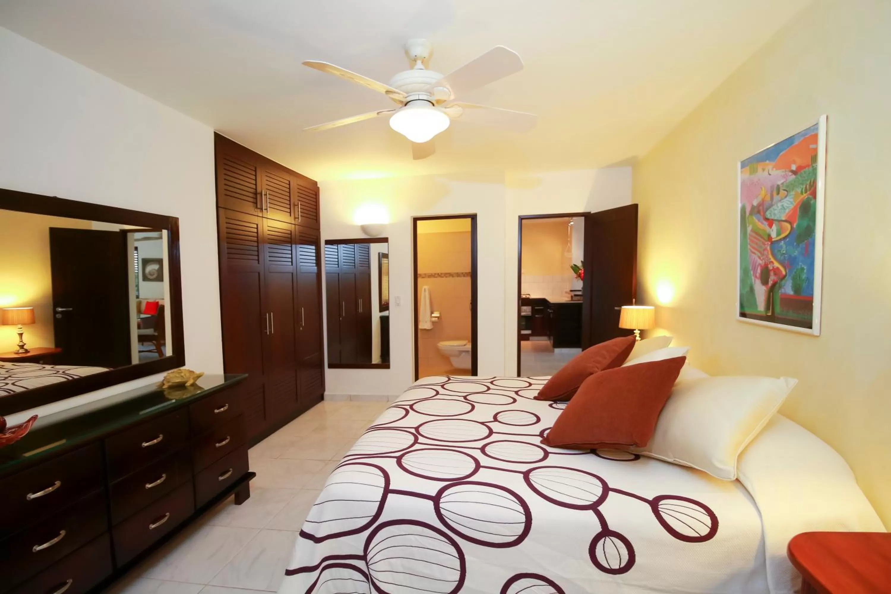 Bed in Cabarete Palm Beach Condos