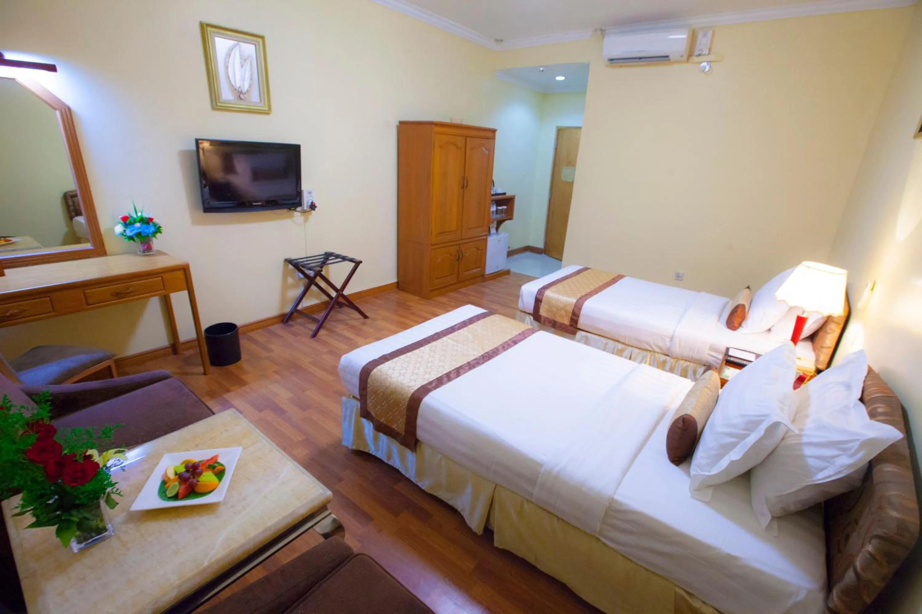 Bed in Grand Palace Hotel