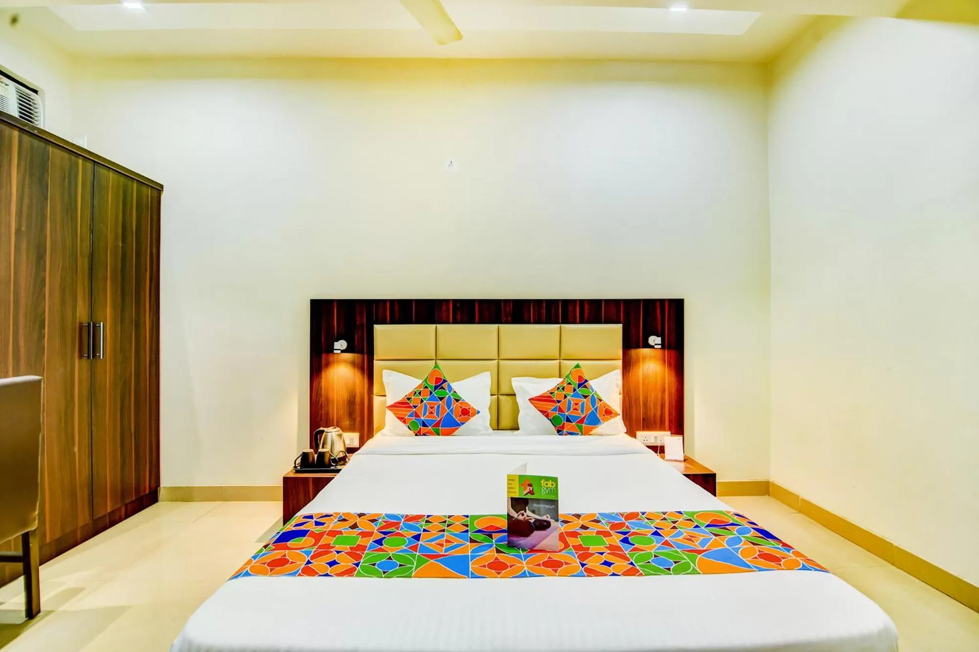 Bedroom, Bed in FabHotel Solitaire Inn Tilak Nagar
