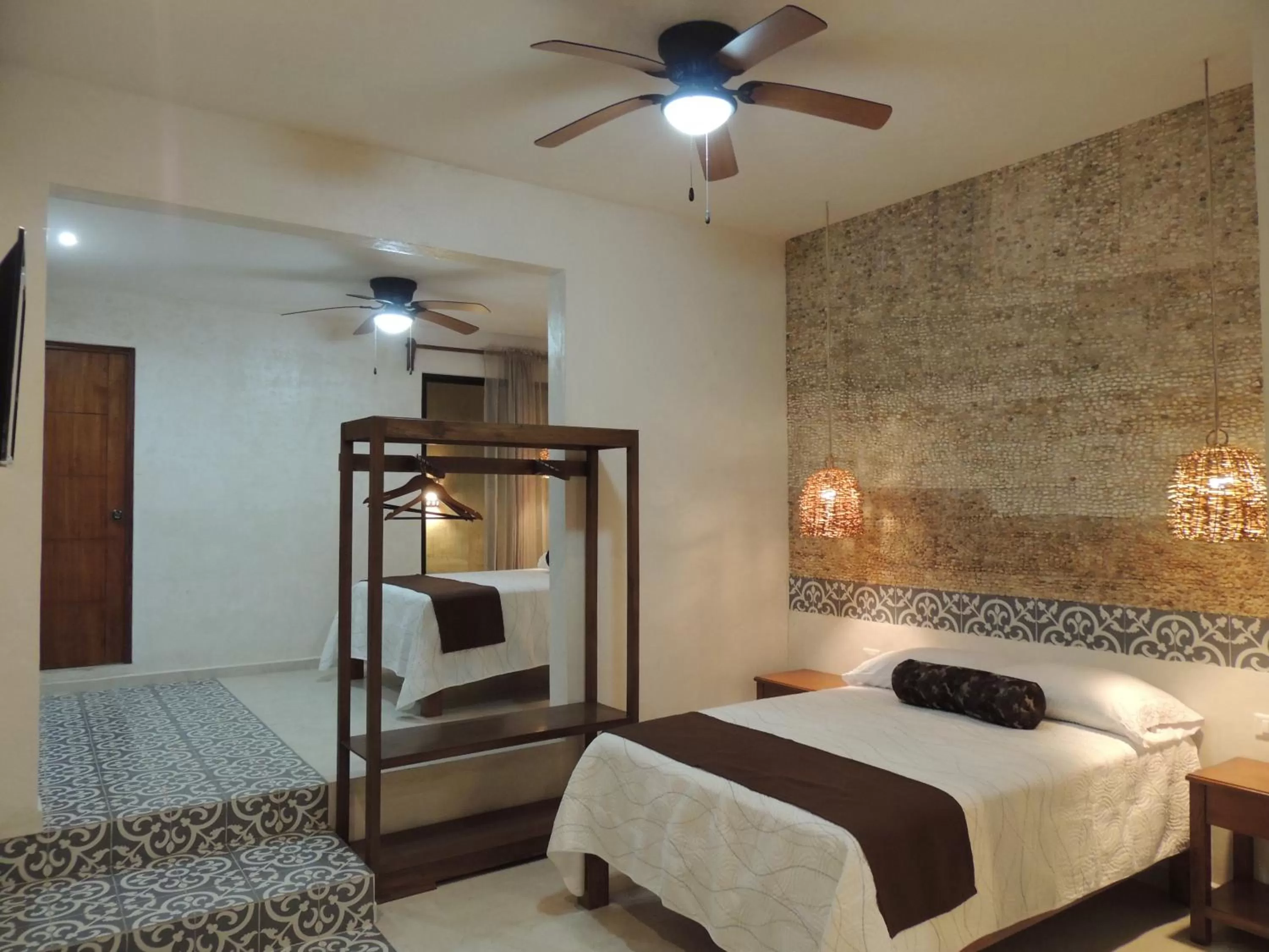 Bed in Hotel Boutique Bugambilias