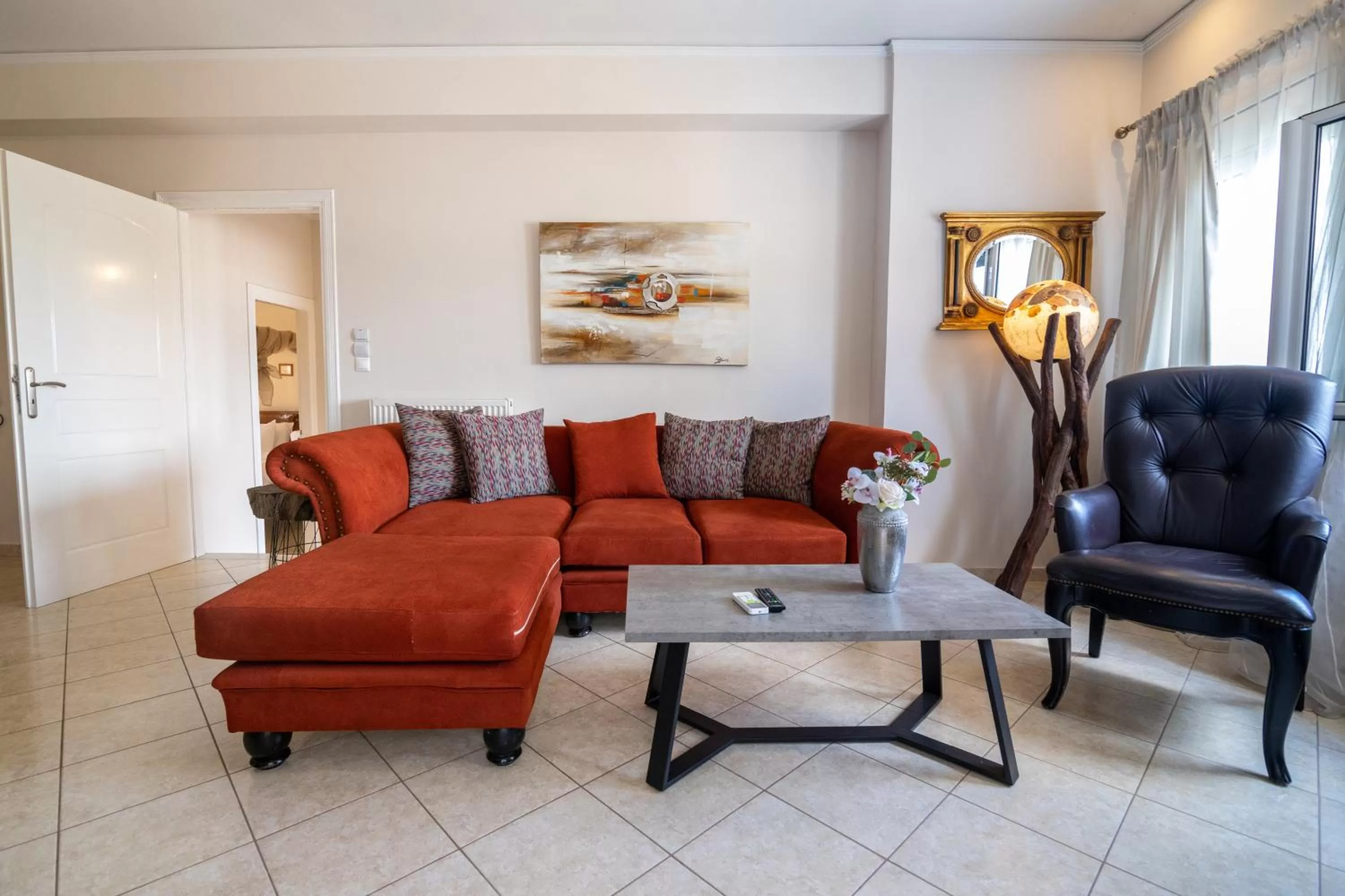 Living room in Votsalakia Hotel & Luxury Apartments