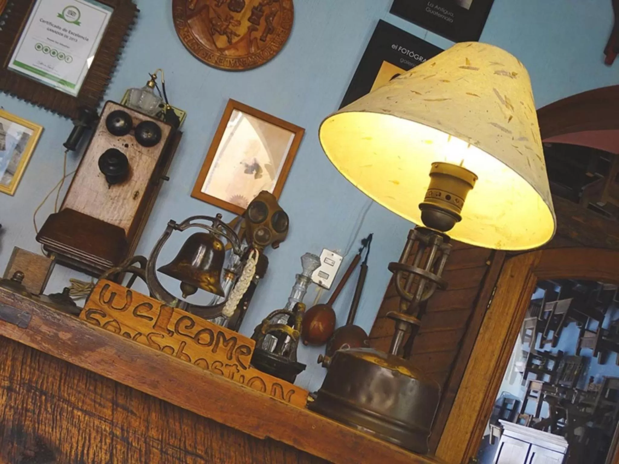 Lobby or reception, Lounge/Bar in Posada San Sebastian