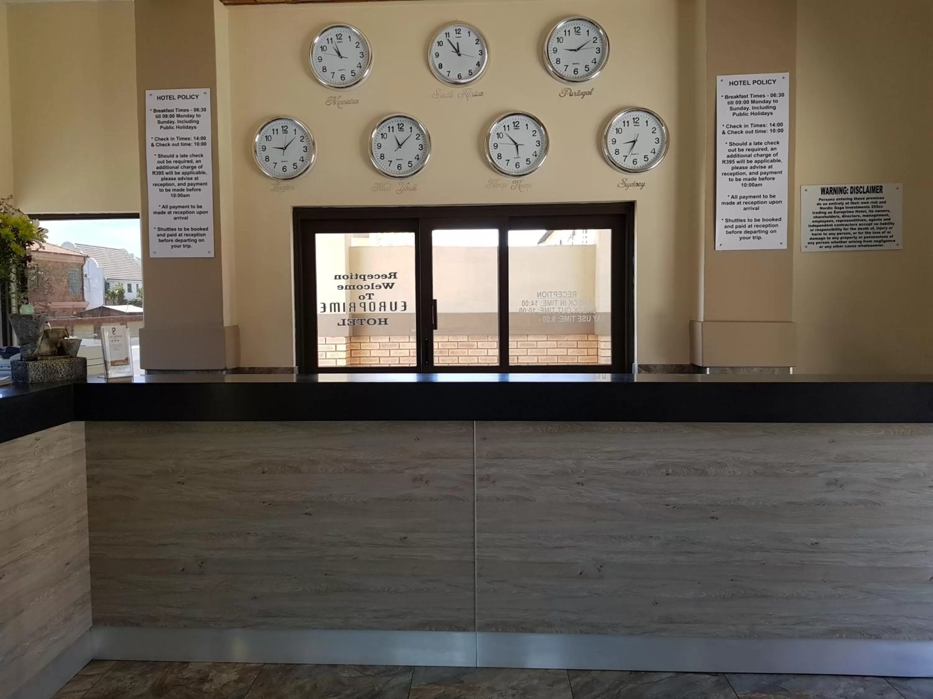 Lobby or reception in Europrime Hotel