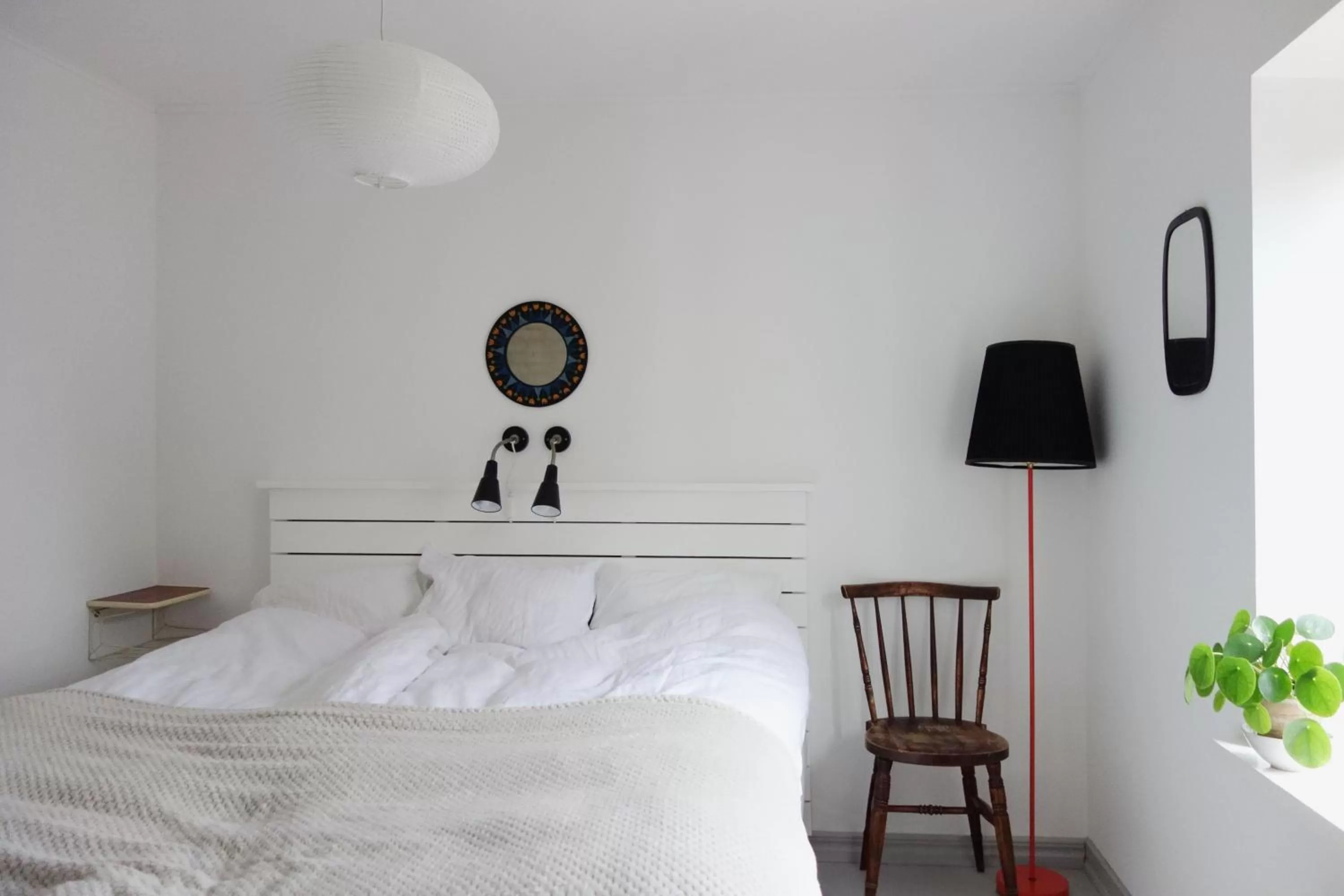 Bed in Vikens bed and Breakfast