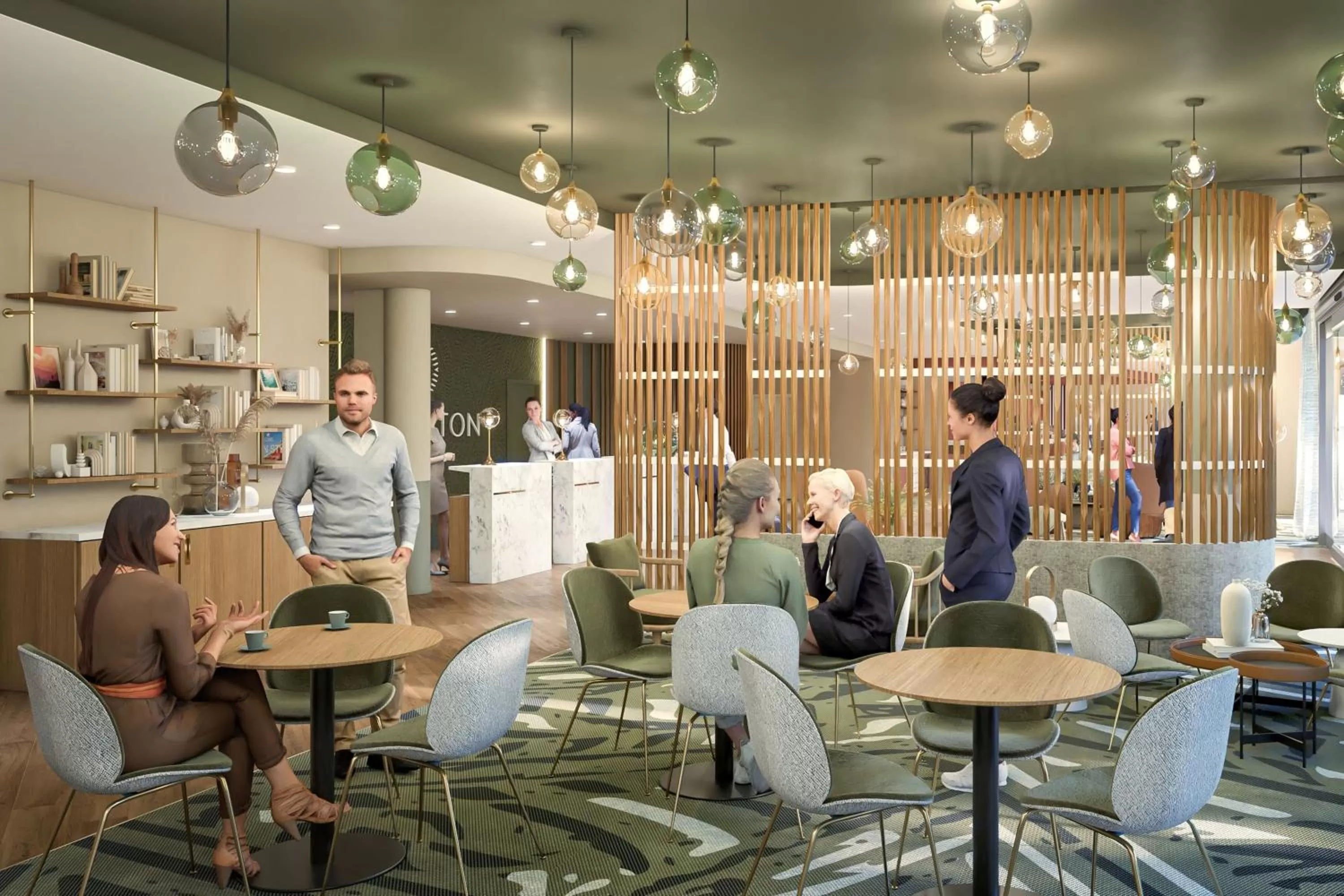 Lobby or reception in Sheraton Bordeaux Airport