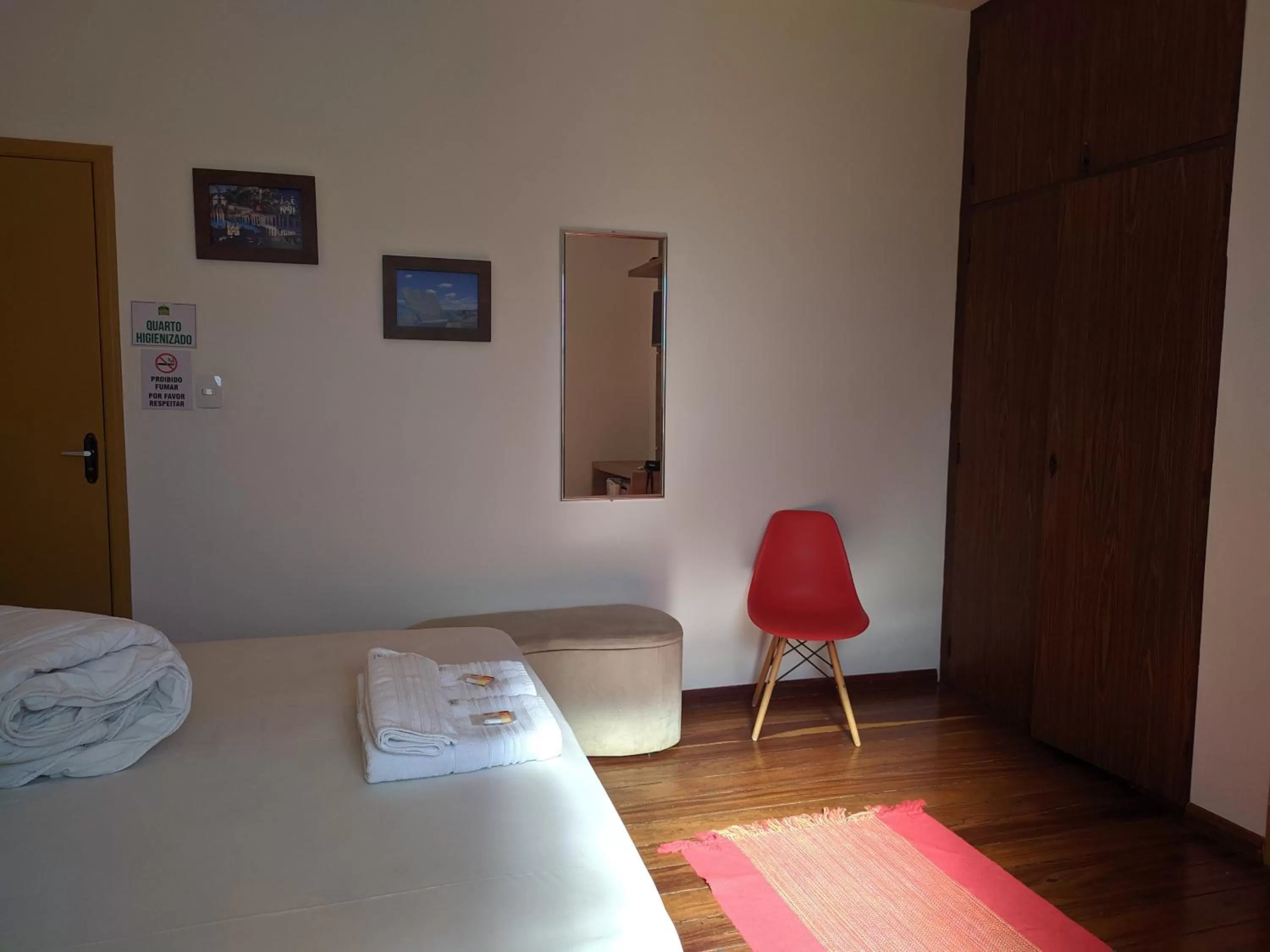 Bed in Pousada o Amanhecer