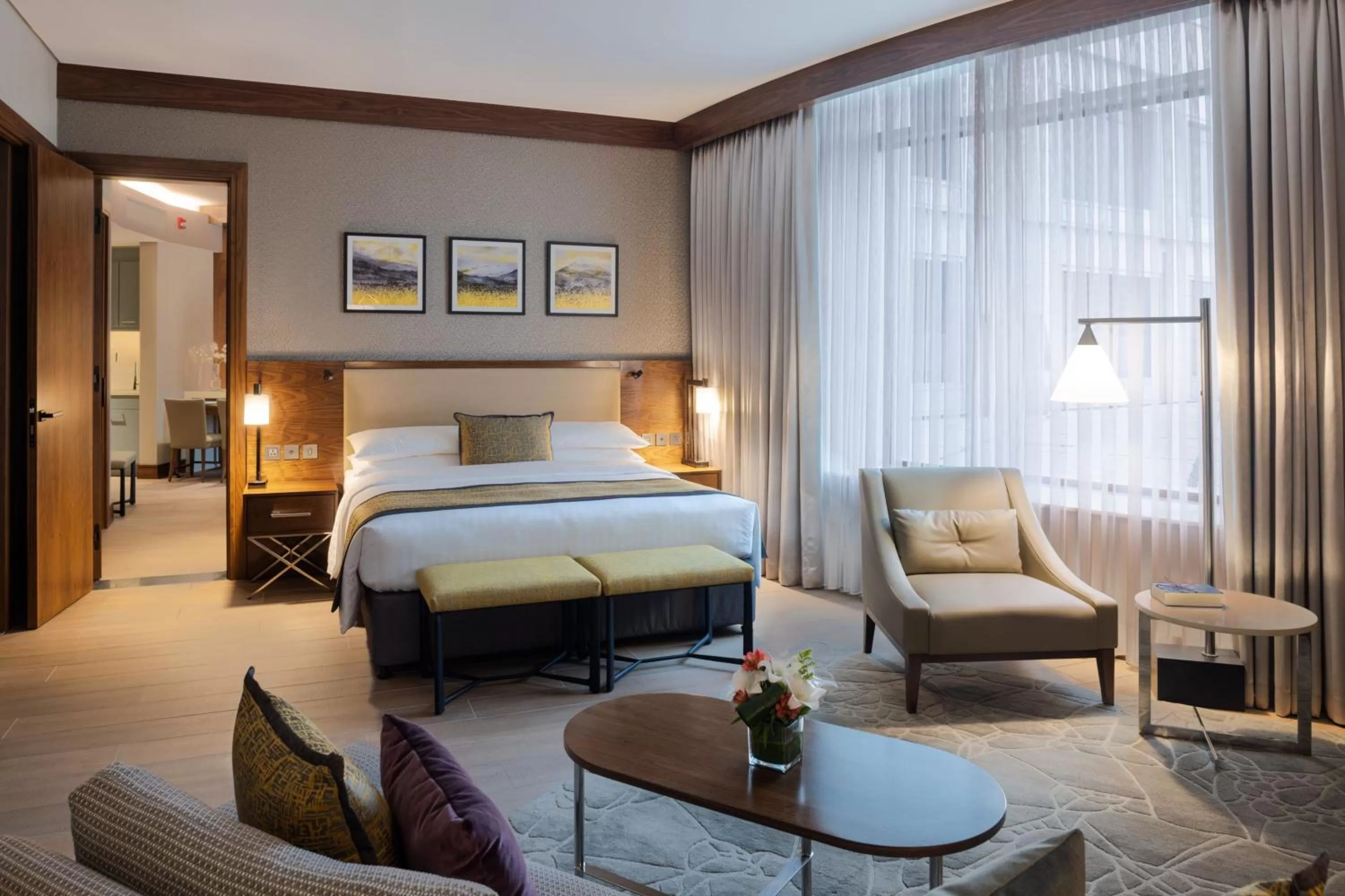 Photo of the whole room, Bed in Marriott Executive Apartments Kuwait City