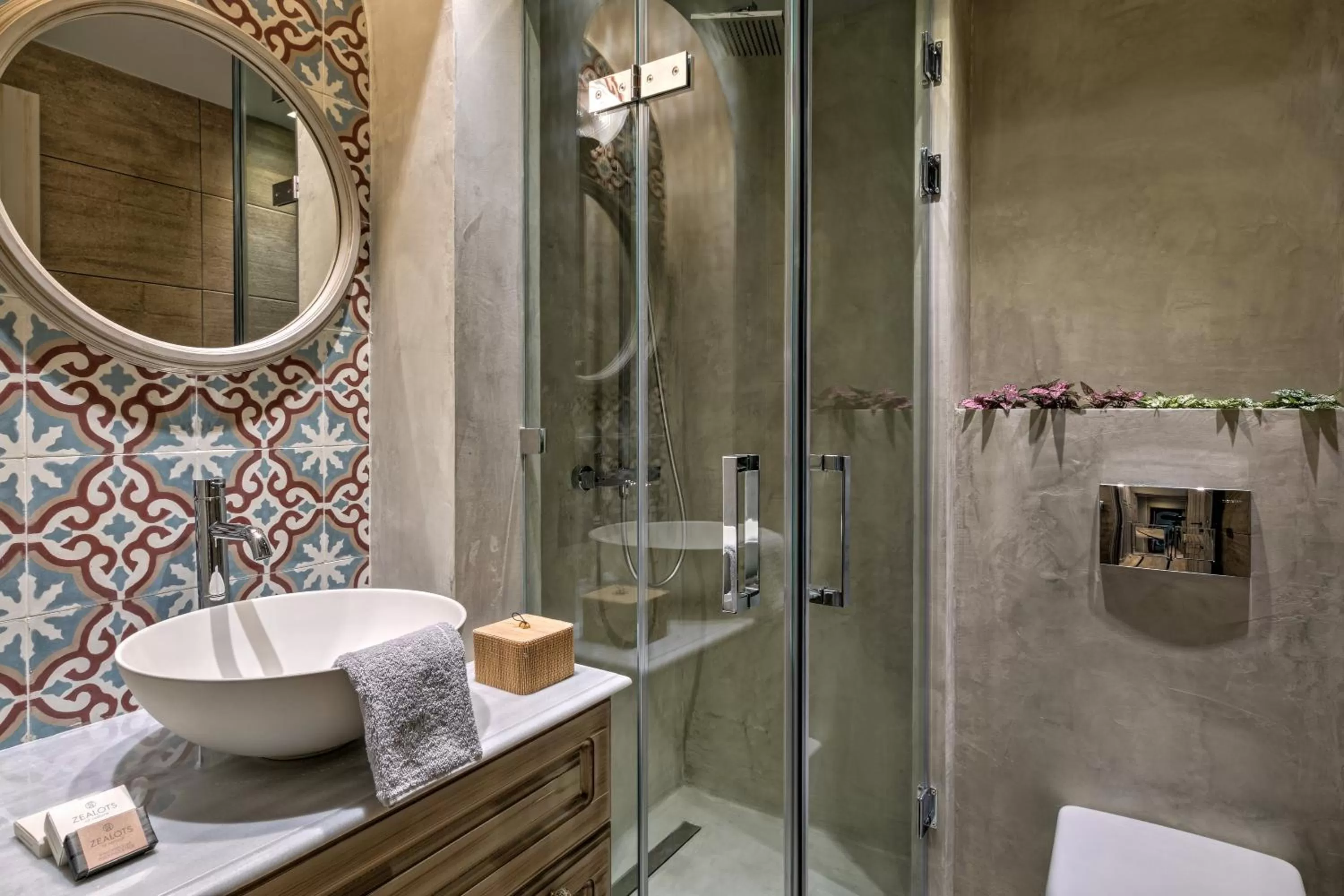 Shower in Estia Boutique Apartments