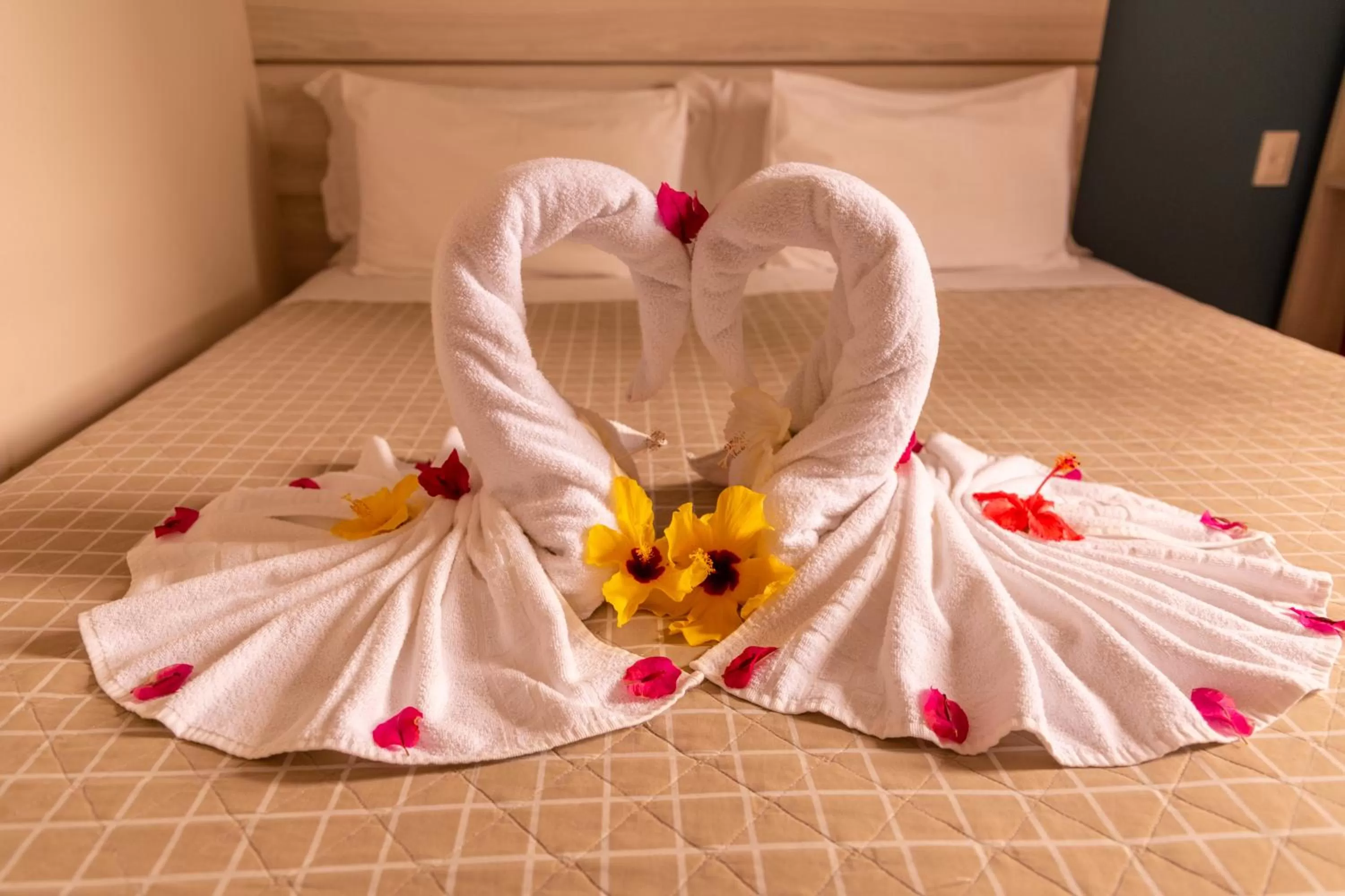 Bed in Pousada Mariluz