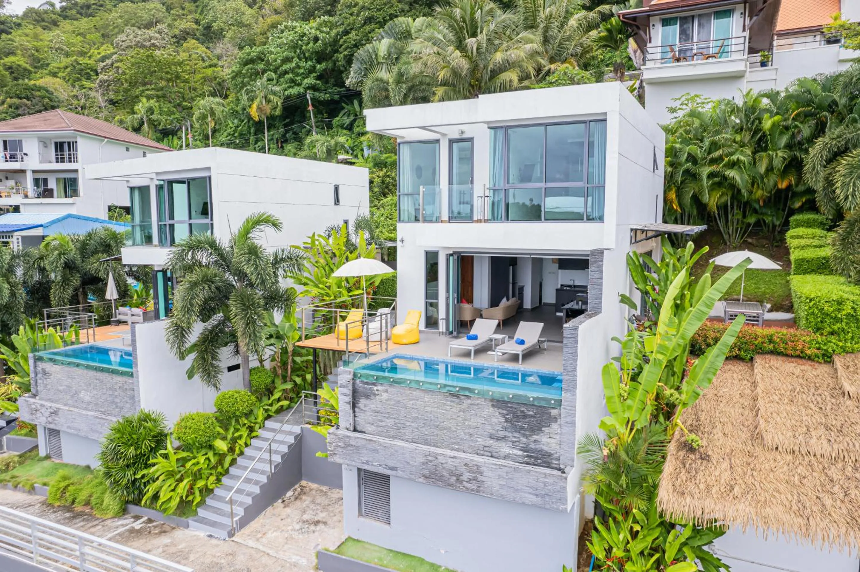 Property building in Baan Saint-Tropez Seaview Villas Kata Beach