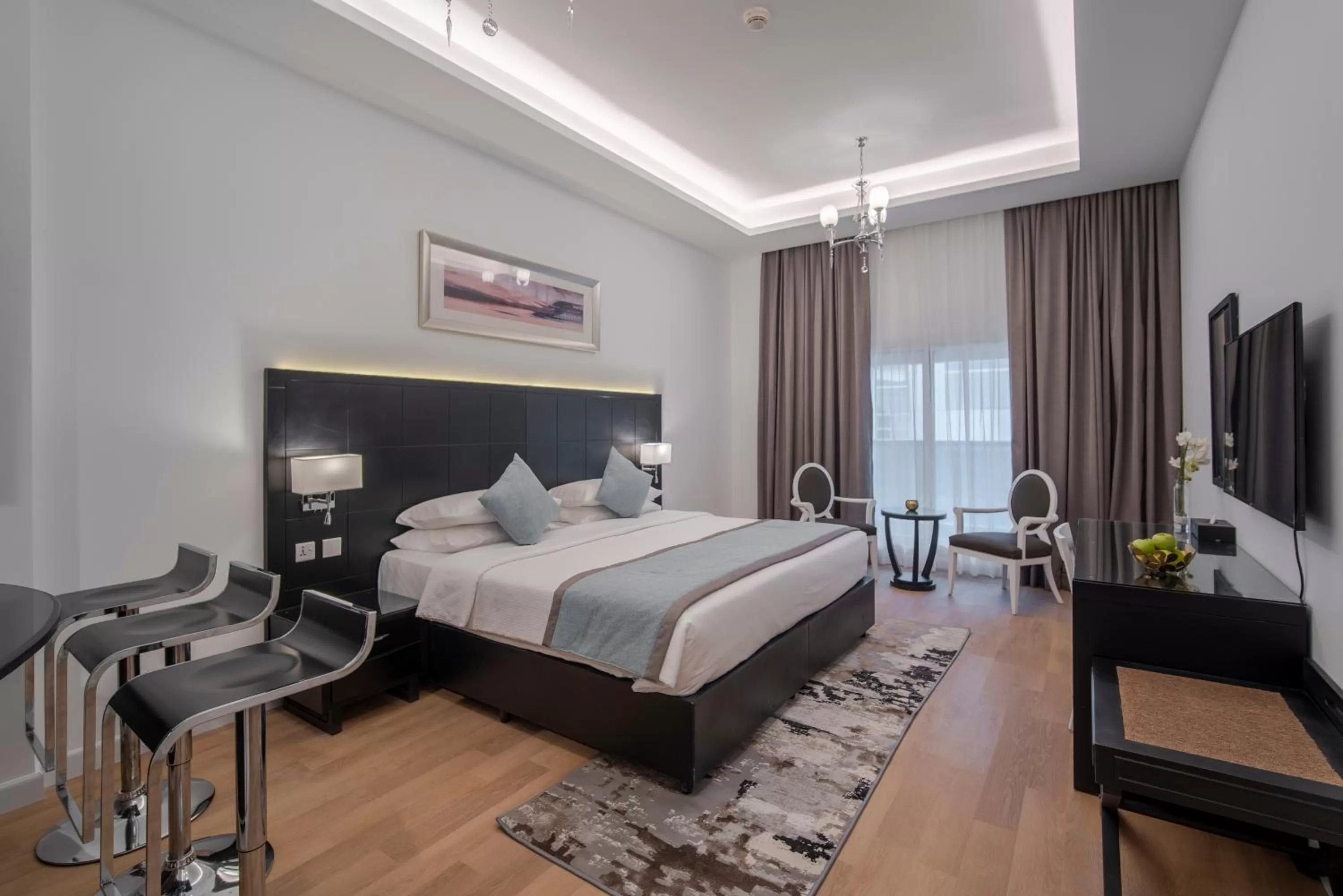 Bed in Rose Garden Hotel Apartments - Al Barsha, Near Metro Station