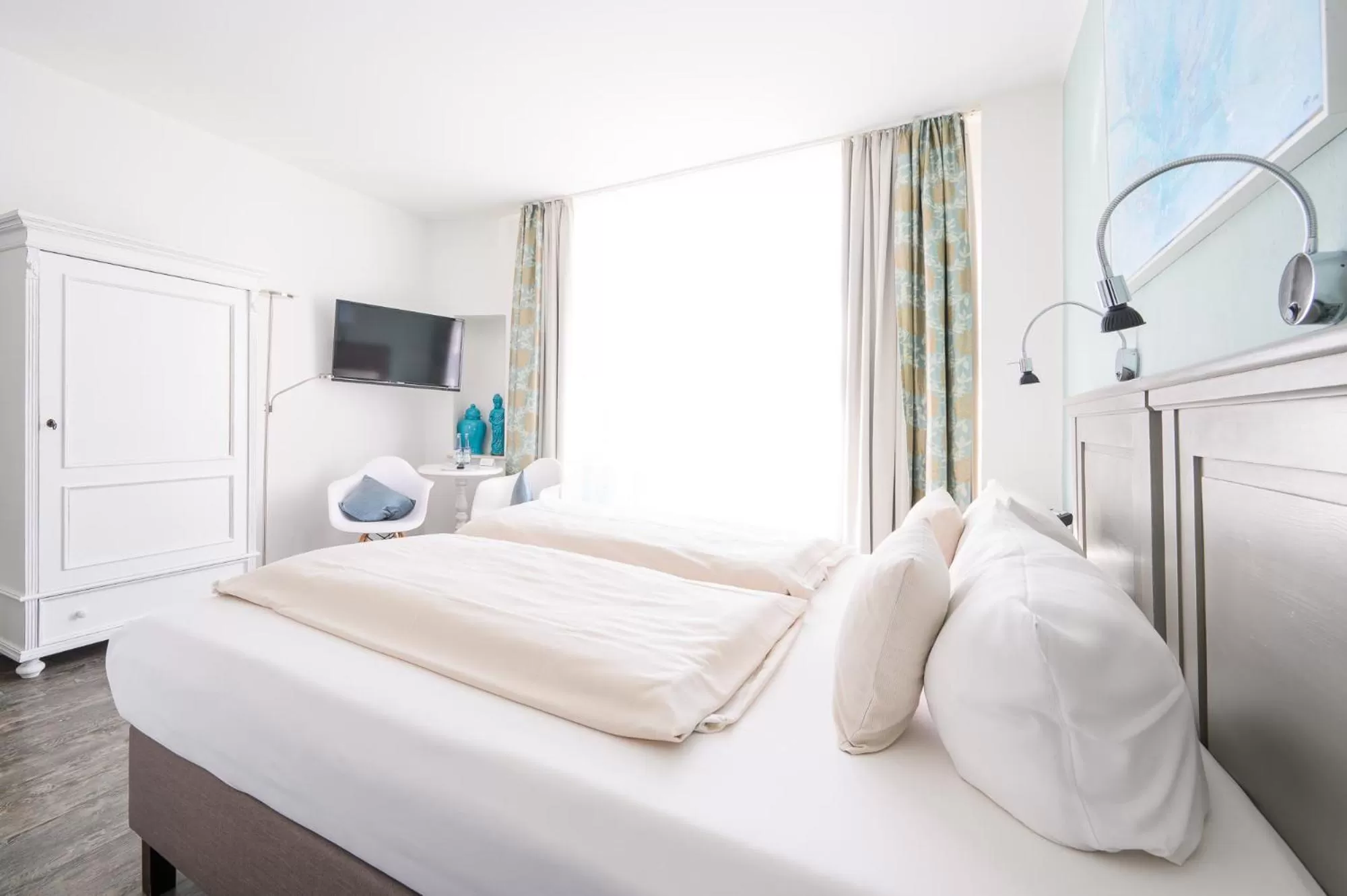 Bed in Hotel Kaspar Garni