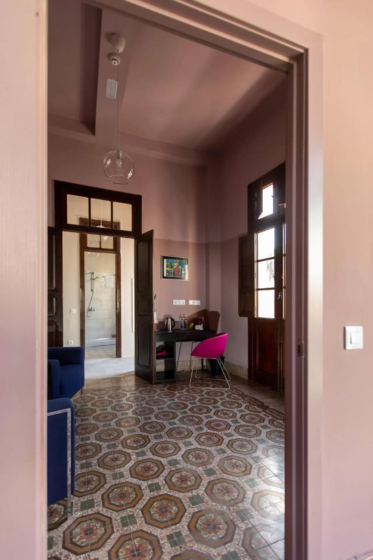 Seating area in Villa Nestor