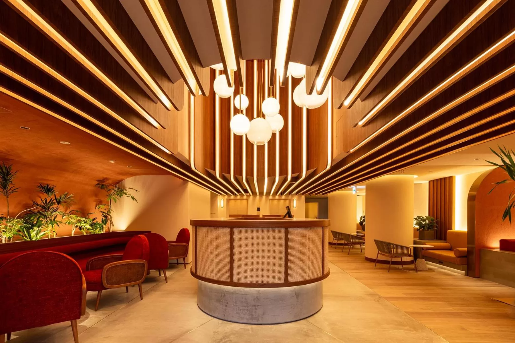 Lobby or reception in The OneFive Terrace Fukuoka