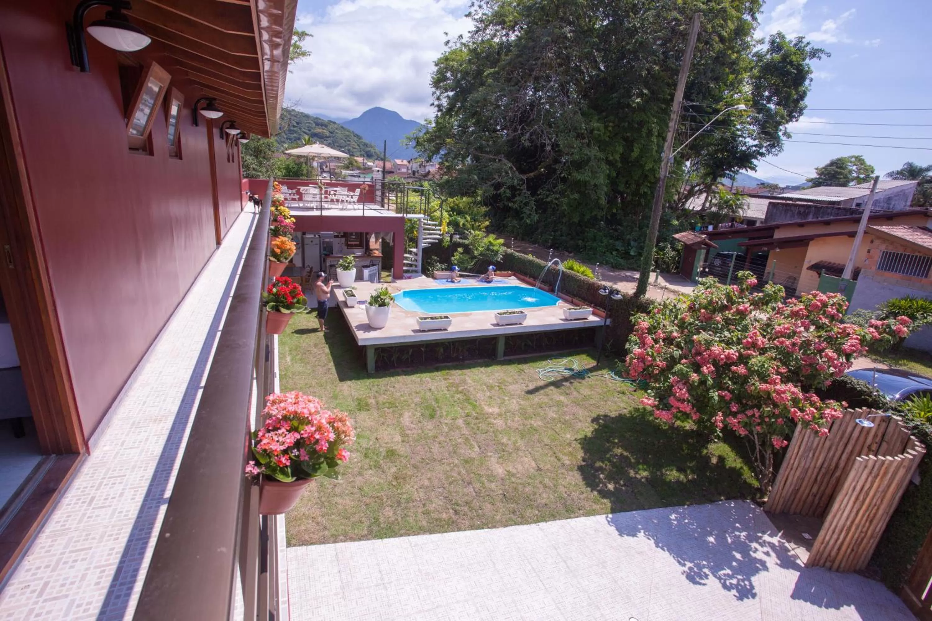 Balcony/Terrace in Ubatuba Ecologic Pousada