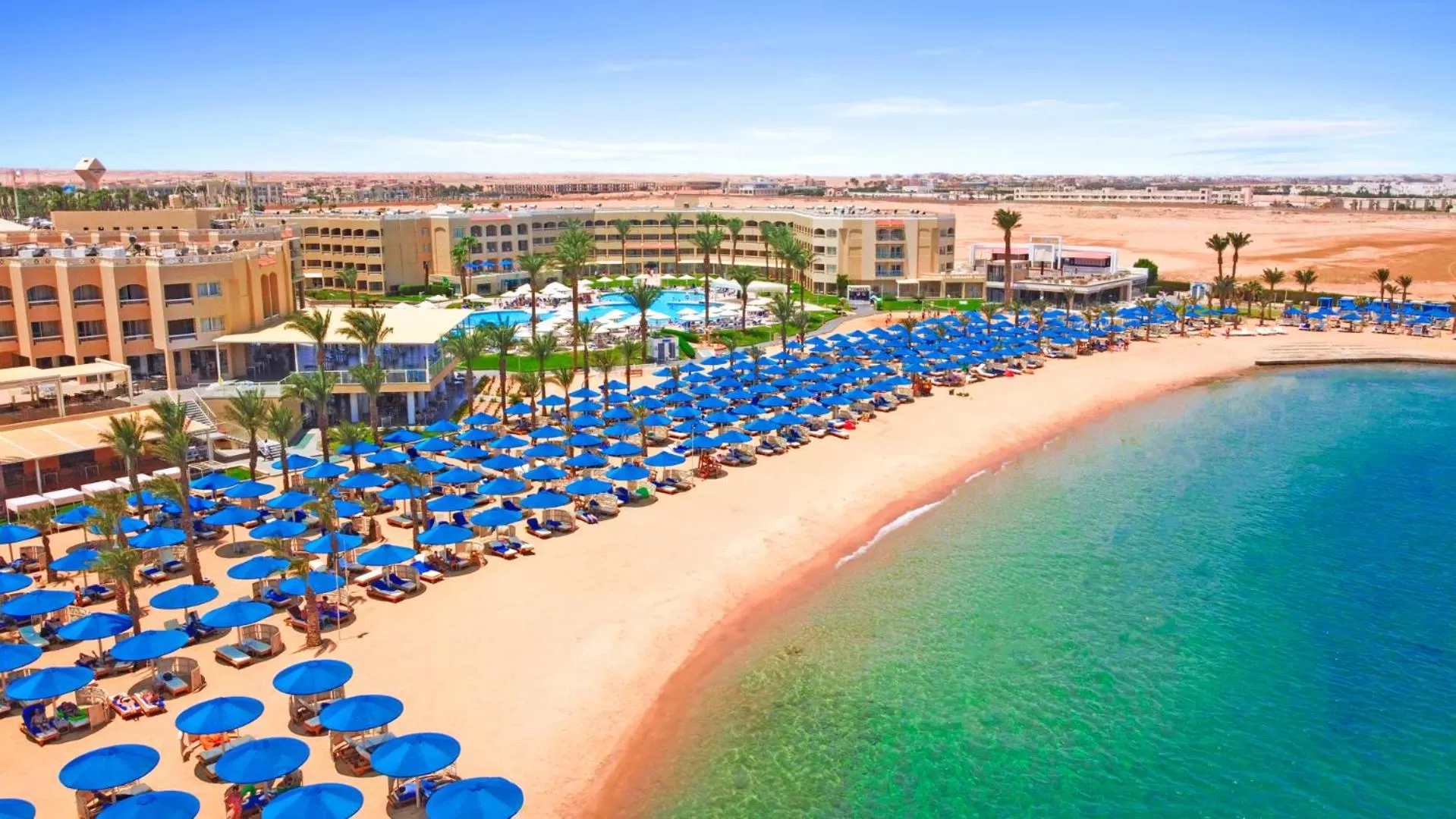 Bird's eye view in Beach Albatros Aqua Park - Hurghada