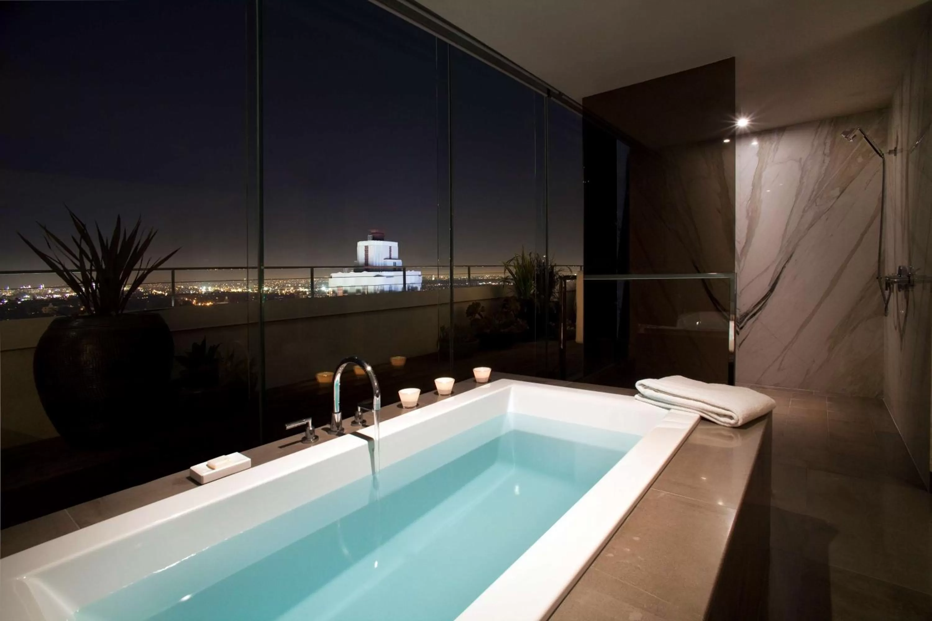 Bathroom in Andaz West Hollywood, By Hyatt