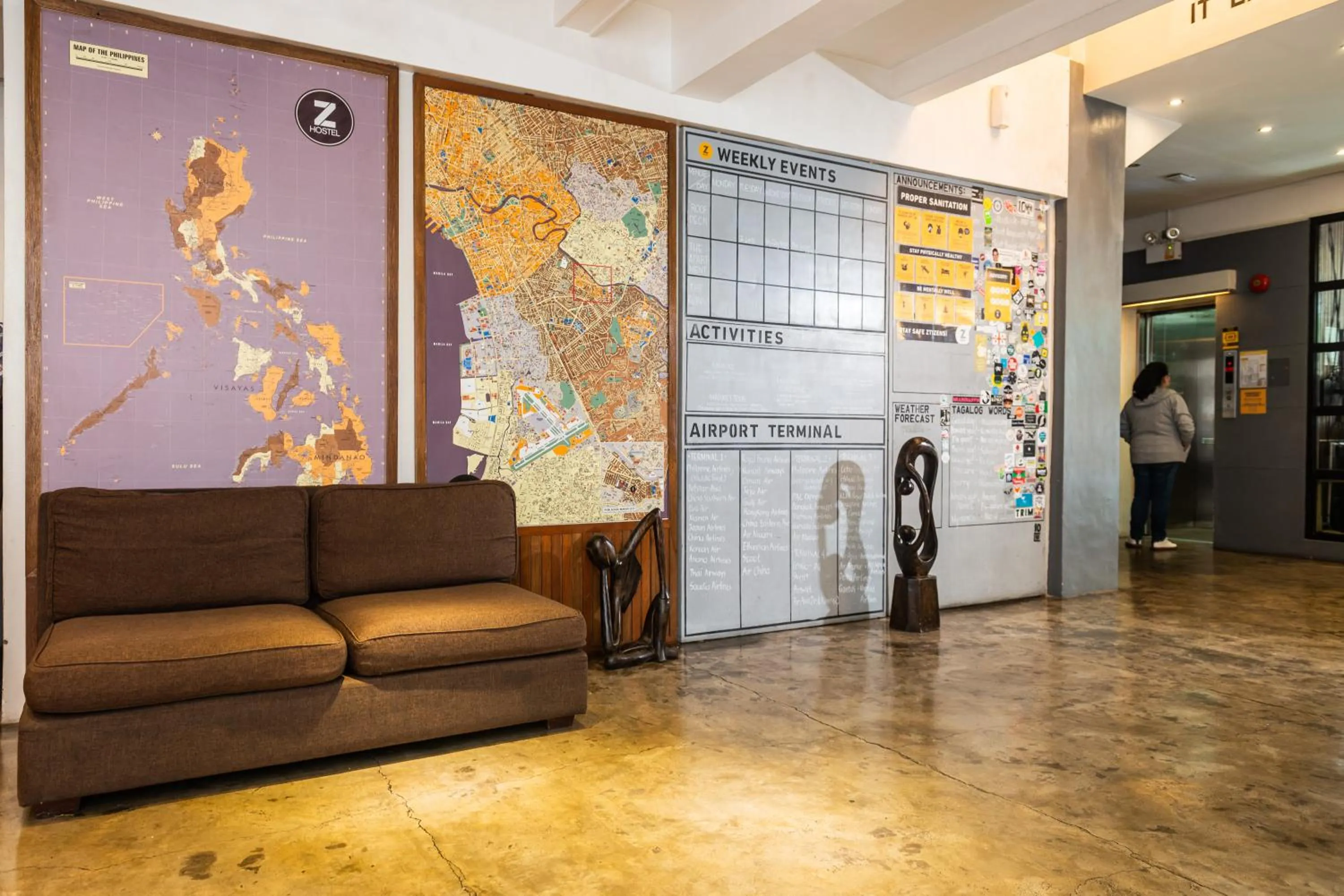 Lobby or reception in Z Hostel