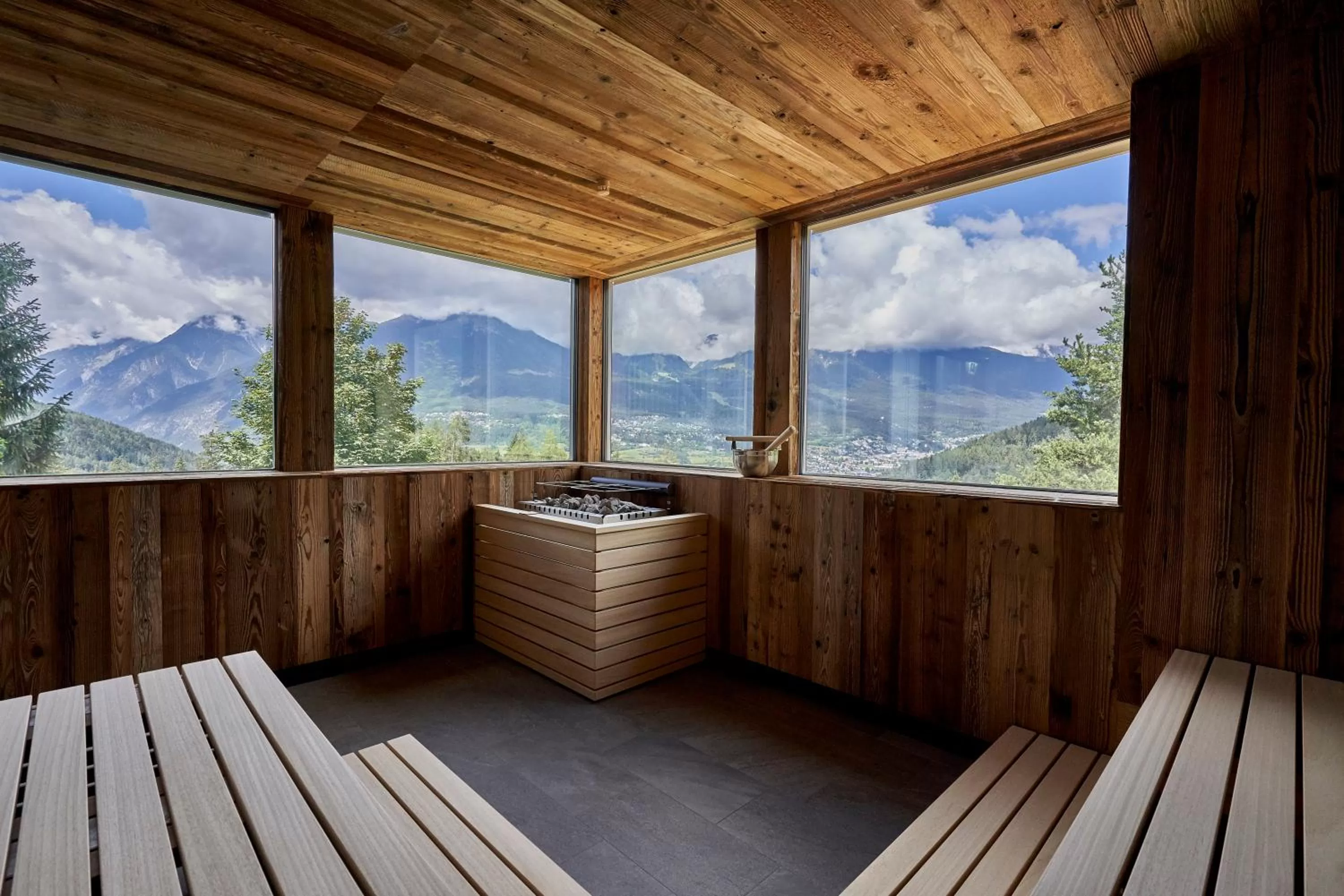 Sauna, Mountain View in Hotel Arzlerhof