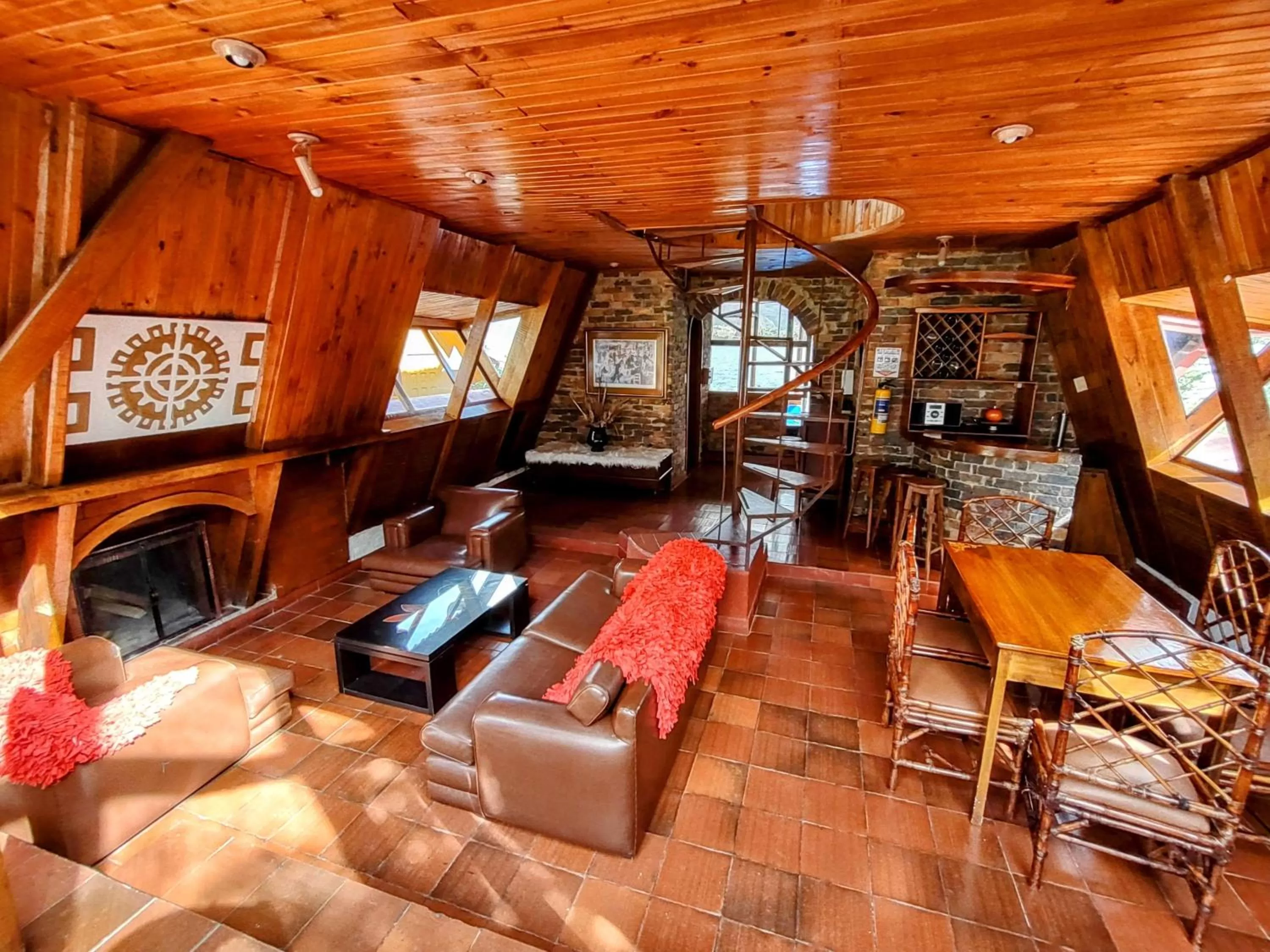 Living room, Lounge/Bar in Refugio Génesis habitaciones Lago de Tota