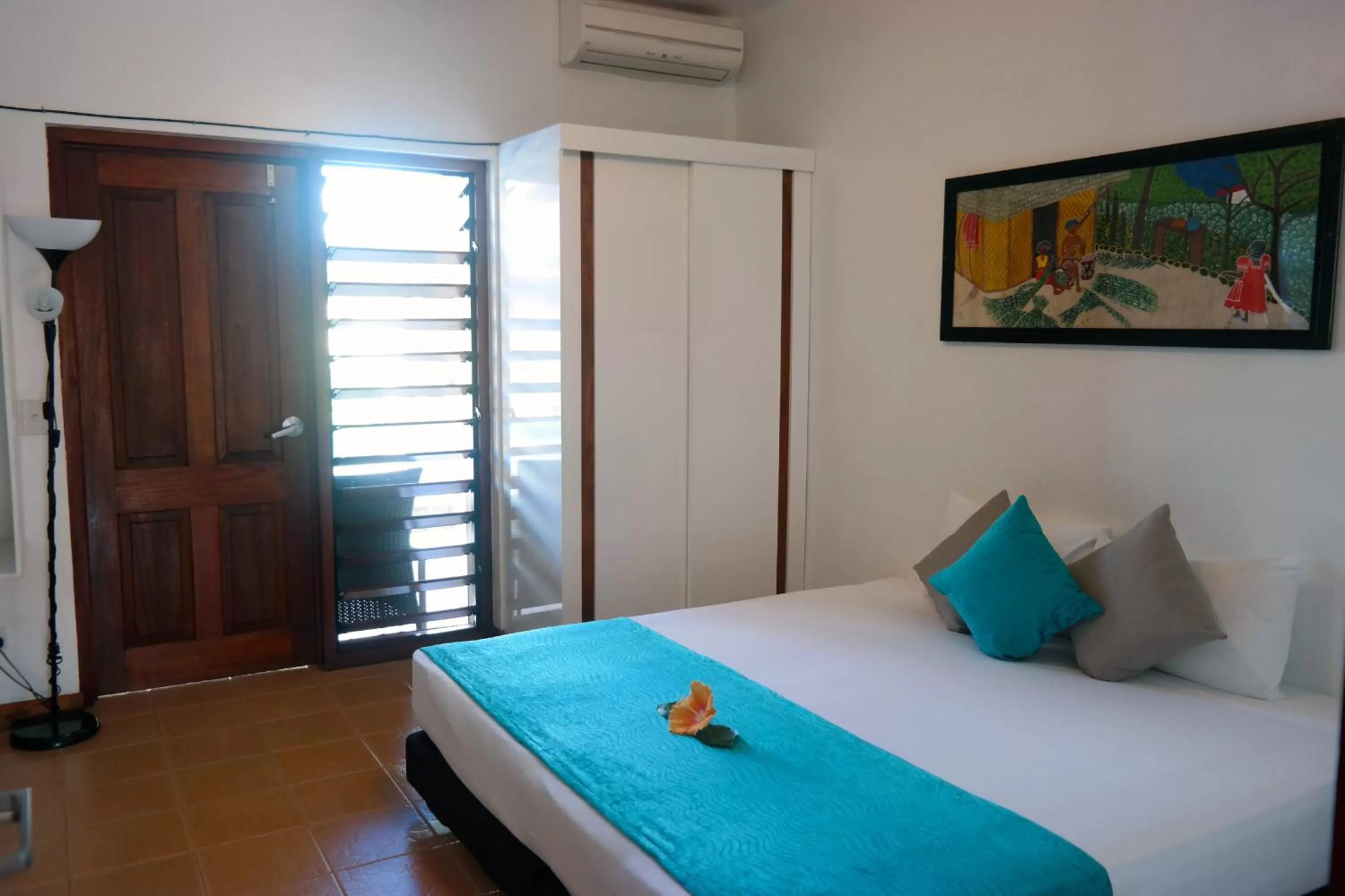 Bedroom in Moorings Hotel