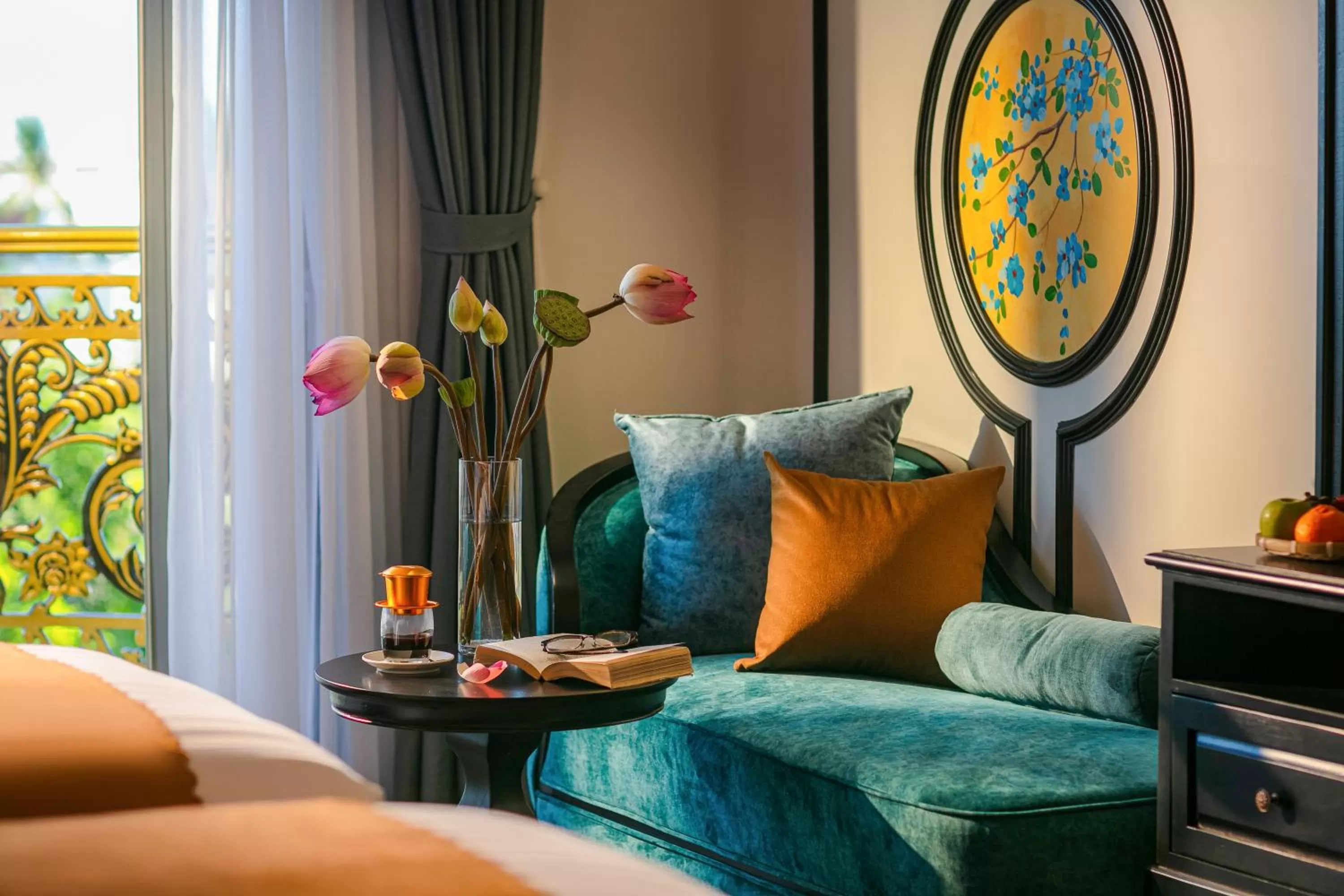 Living room in Grand Sunrise Palace Hoi An- A Luxury Indochine Hotel & Spa