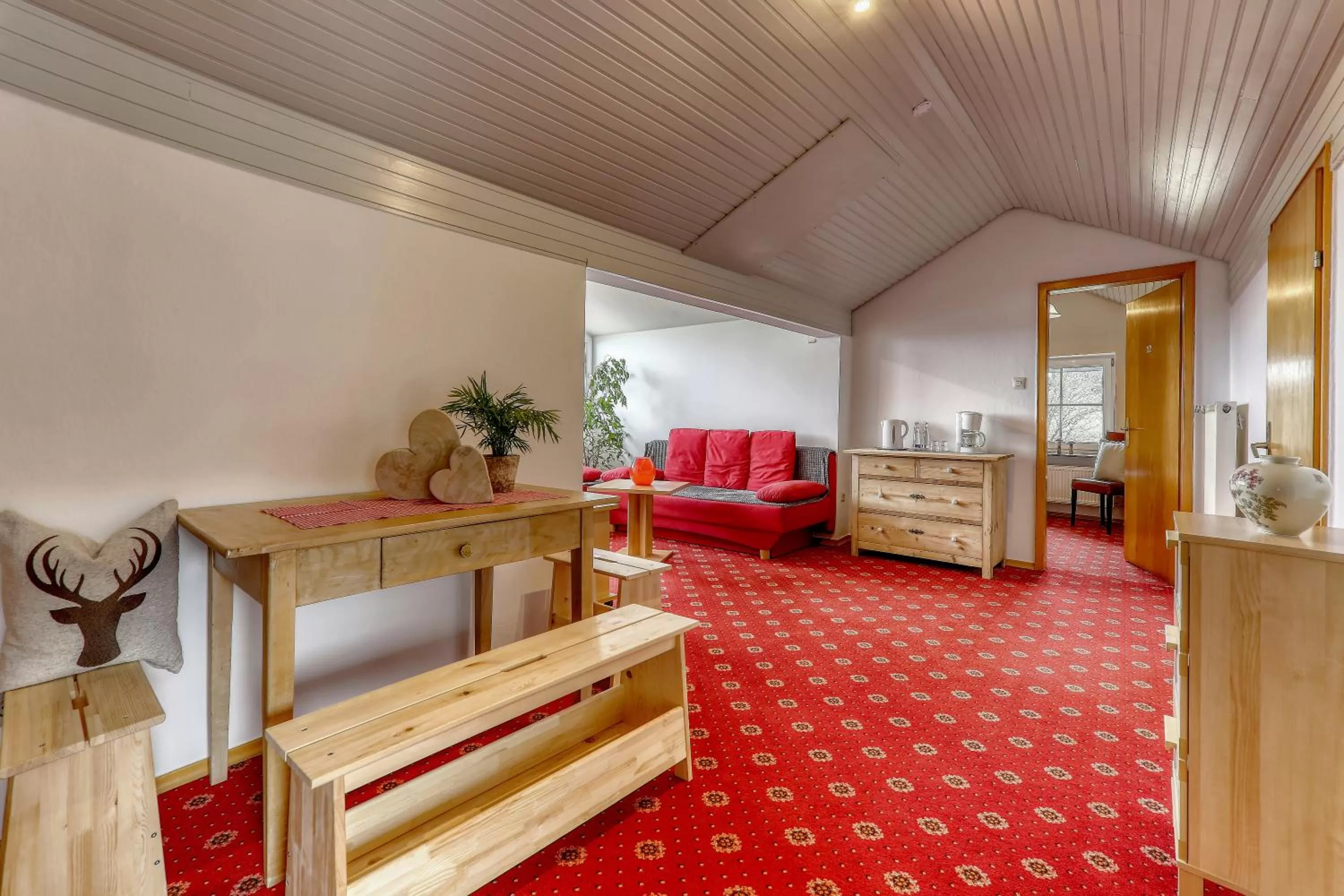 Living room, Seating Area in Hotel "Haus am Berg"