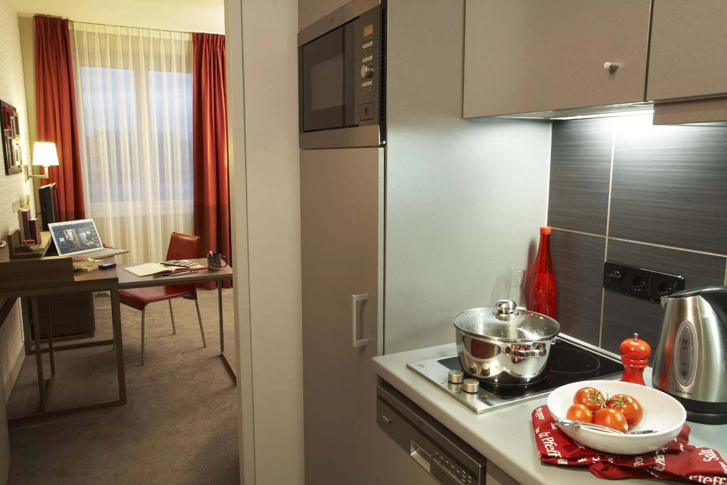 Kitchen or kitchenette in Aparthotel Adagio Vienna City