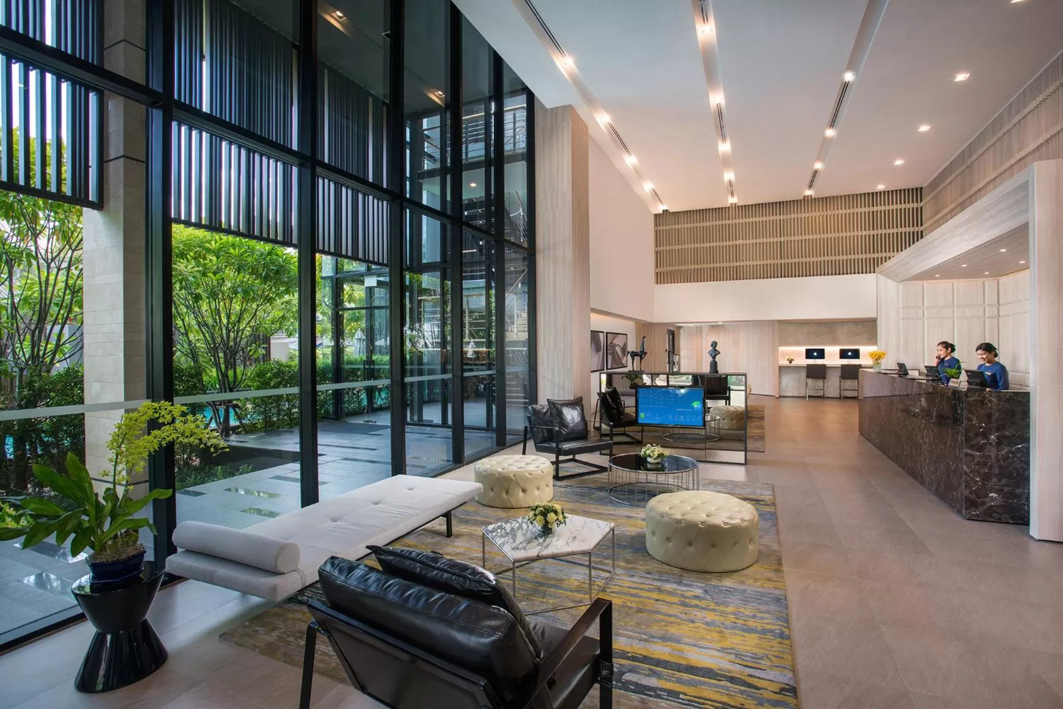 Lobby or reception in Somerset Ekamai Bangkok